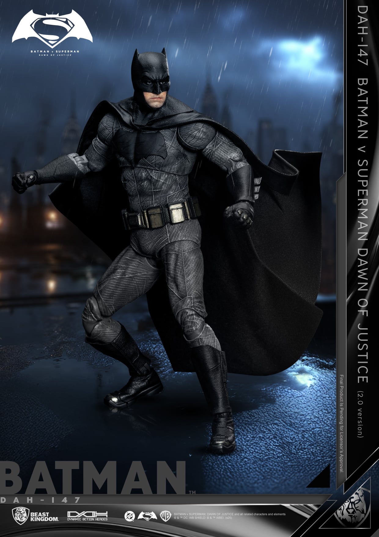 Batman v Superman: Dawn of Justice Dynamic 8ction Heroes DAH-147 Batman 2.0 Action Figure Gallery Image 3