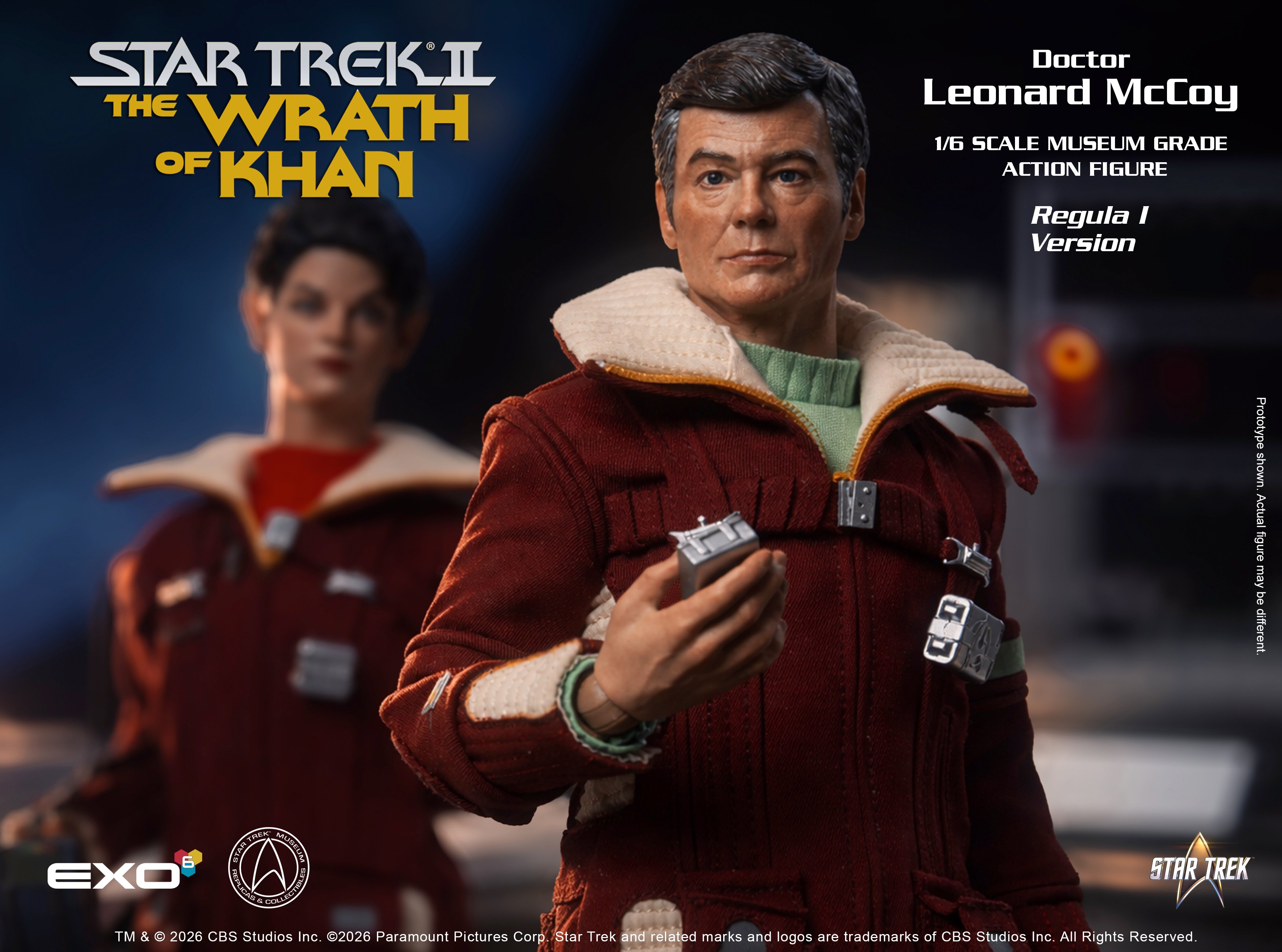 Star Trek: The Wrath of Khan Dr. Leonard McCoy (Regula I Ver.) 1/6 Scale Action Figure Gallery Image 18