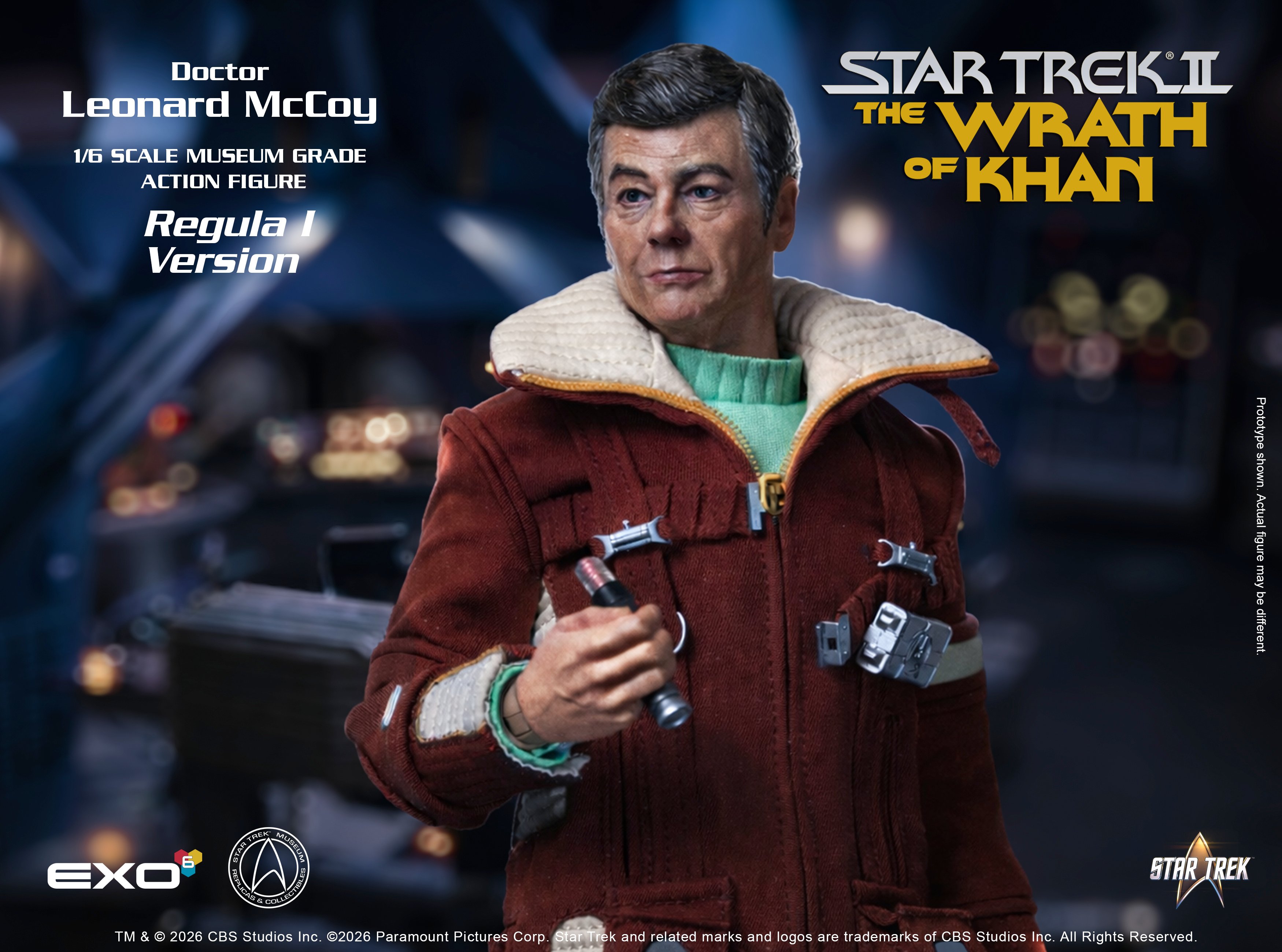 Star Trek: The Wrath of Khan Dr. Leonard McCoy (Regula I Ver.) 1/6 Scale Action Figure Gallery Image 8