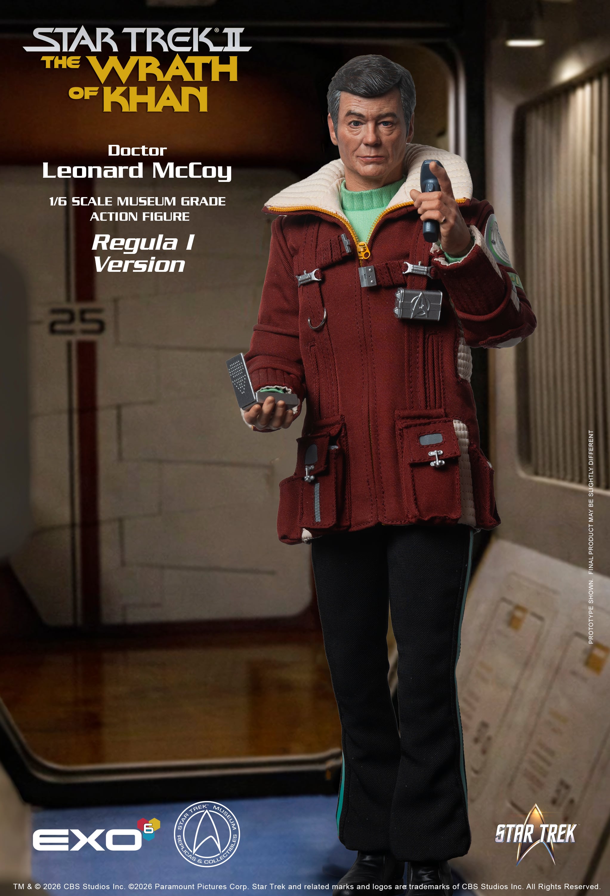 Star Trek: The Wrath of Khan Dr. Leonard McCoy (Regula I Ver.) 1/6