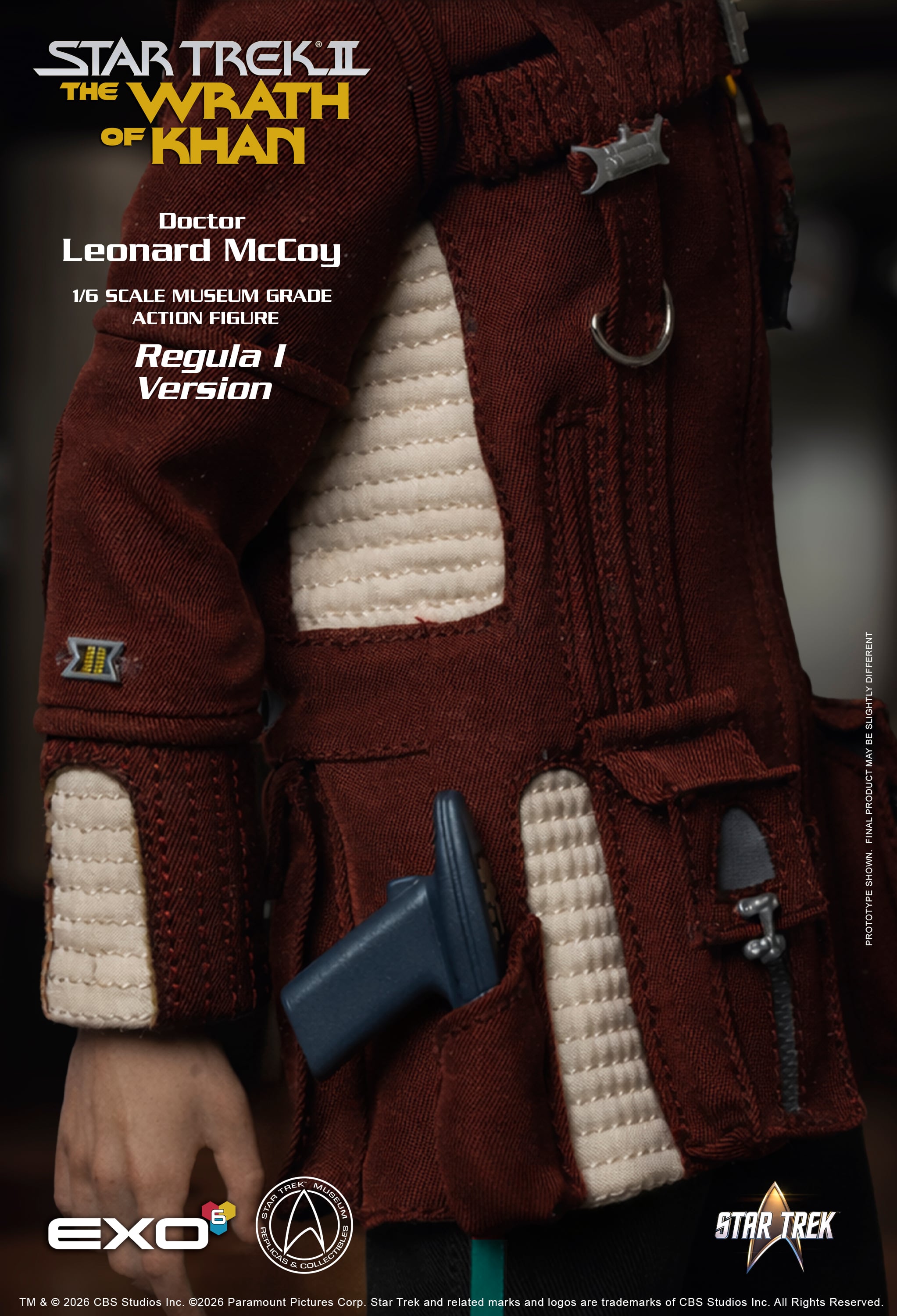 Star Trek: The Wrath of Khan Dr. Leonard McCoy (Regula I Ver.) 1/6 Scale Action Figure Gallery Image 14