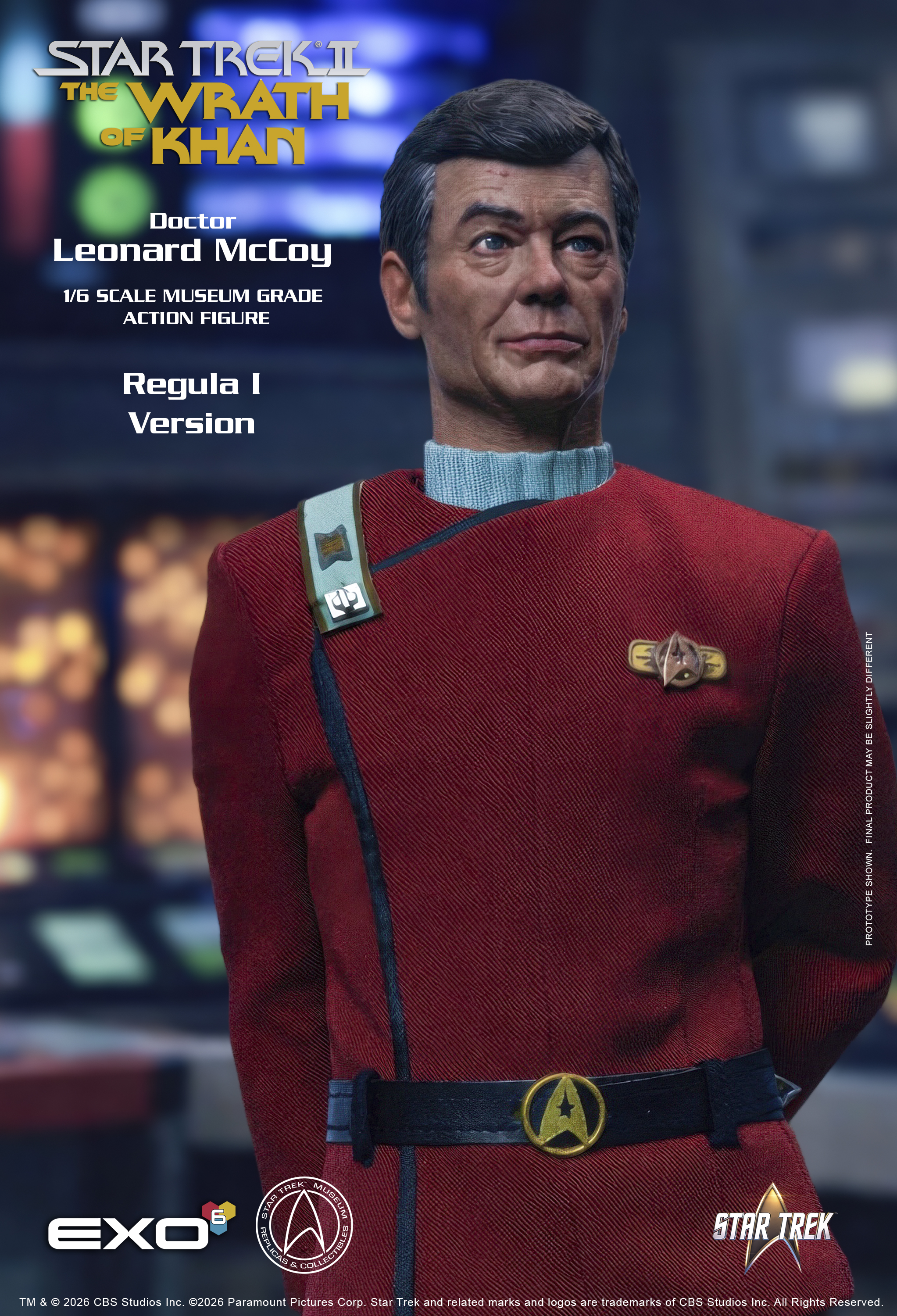 Star Trek: The Wrath of Khan Dr. Leonard McCoy (Regula I Ver.) 1/6 Scale Action Figure Gallery Image 11