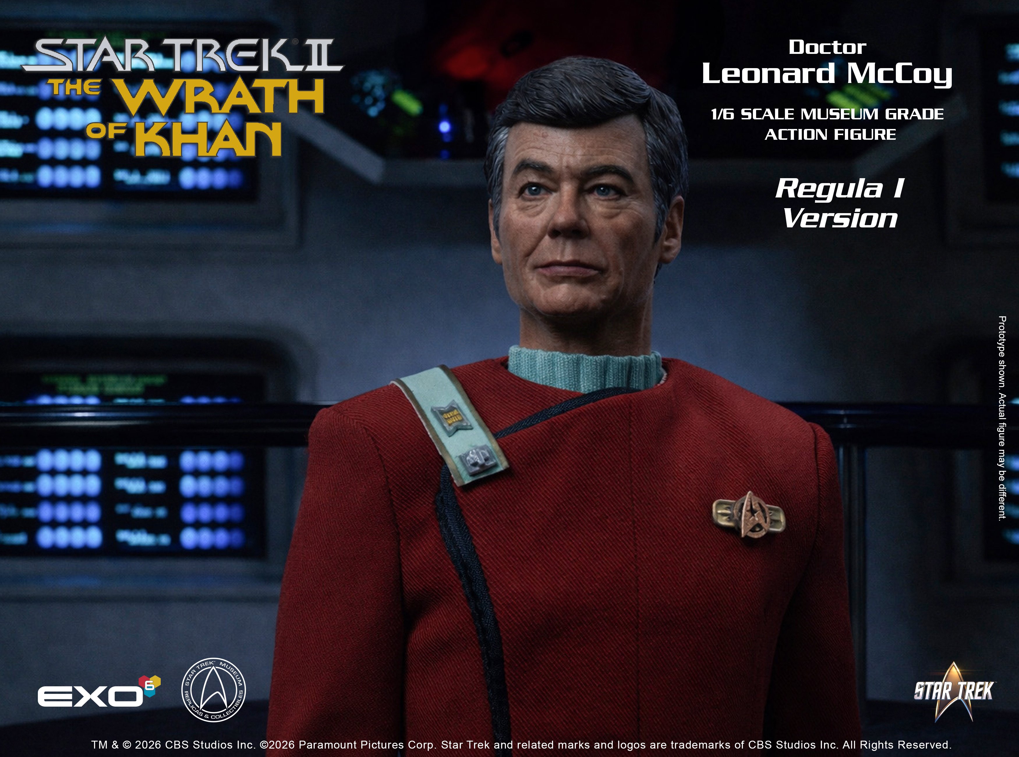 Star Trek: The Wrath of Khan Dr. Leonard McCoy (Regula I Ver.) 1/6 Scale Action Figure Gallery Image 7