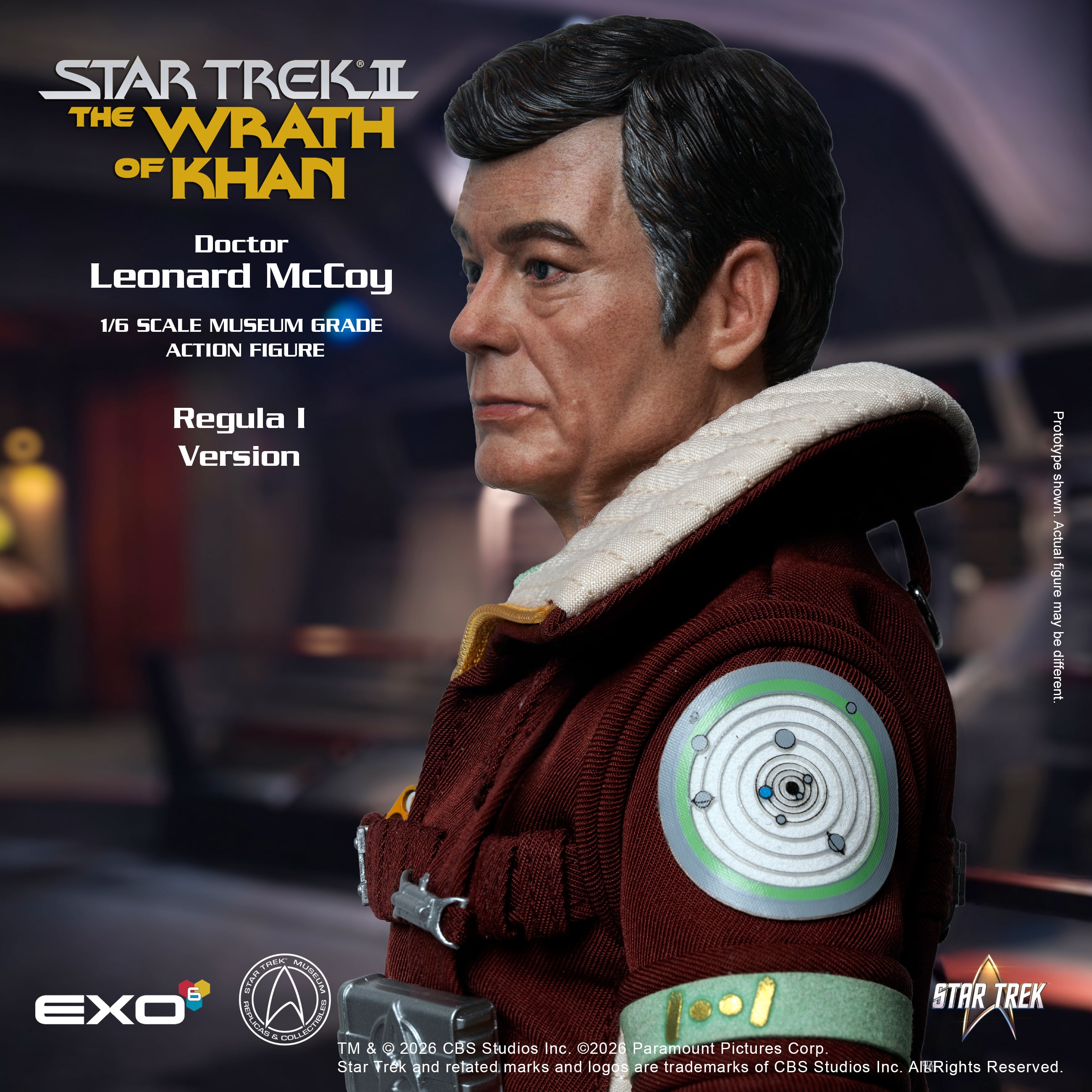 Star Trek: The Wrath of Khan Dr. Leonard McCoy (Regula I Ver.) 1/6 Scale Action Figure Gallery Image 9