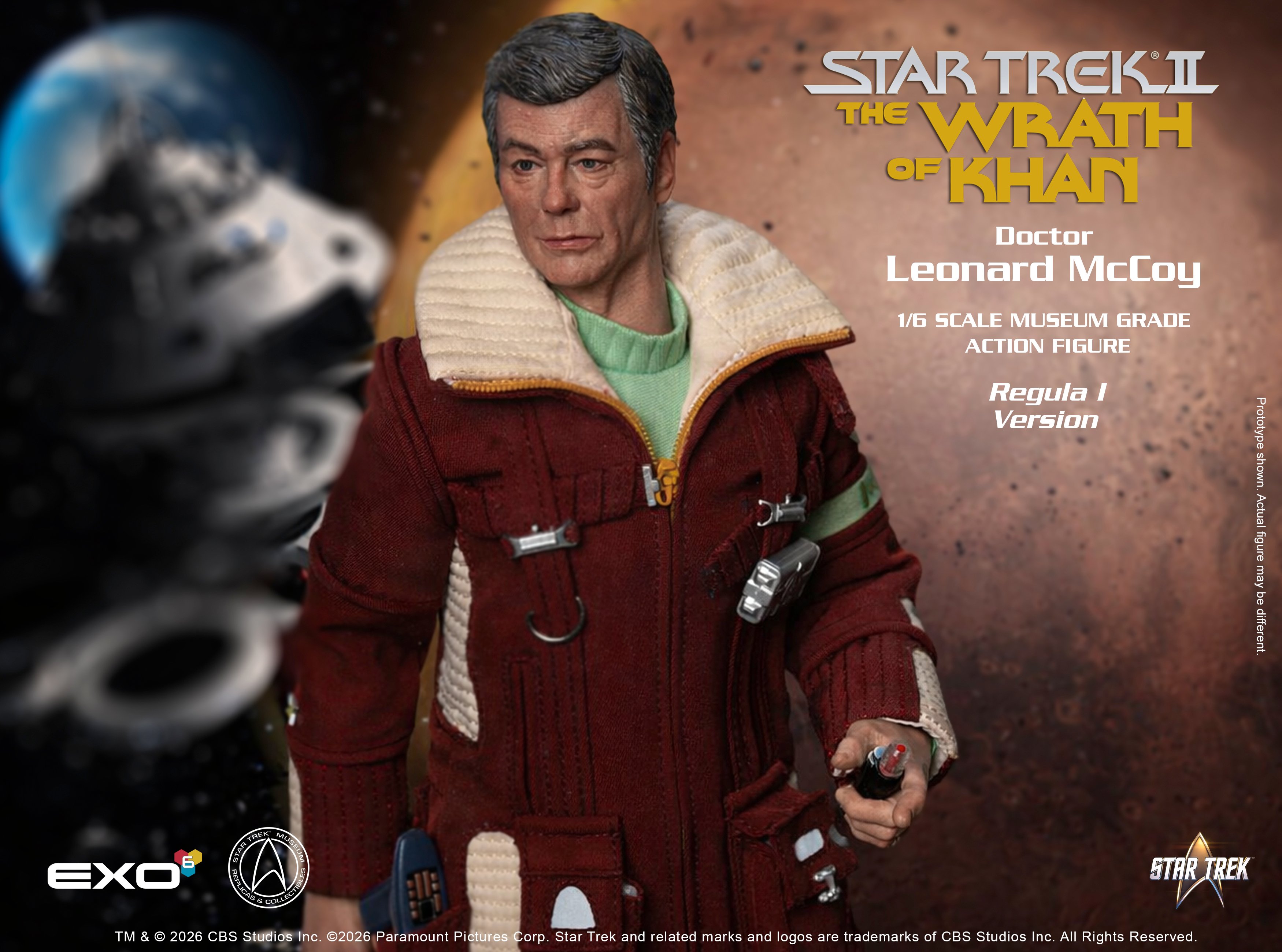 Star Trek: The Wrath of Khan Dr. Leonard McCoy (Regula I Ver.) 1/6 Scale Action Figure Gallery Image 13