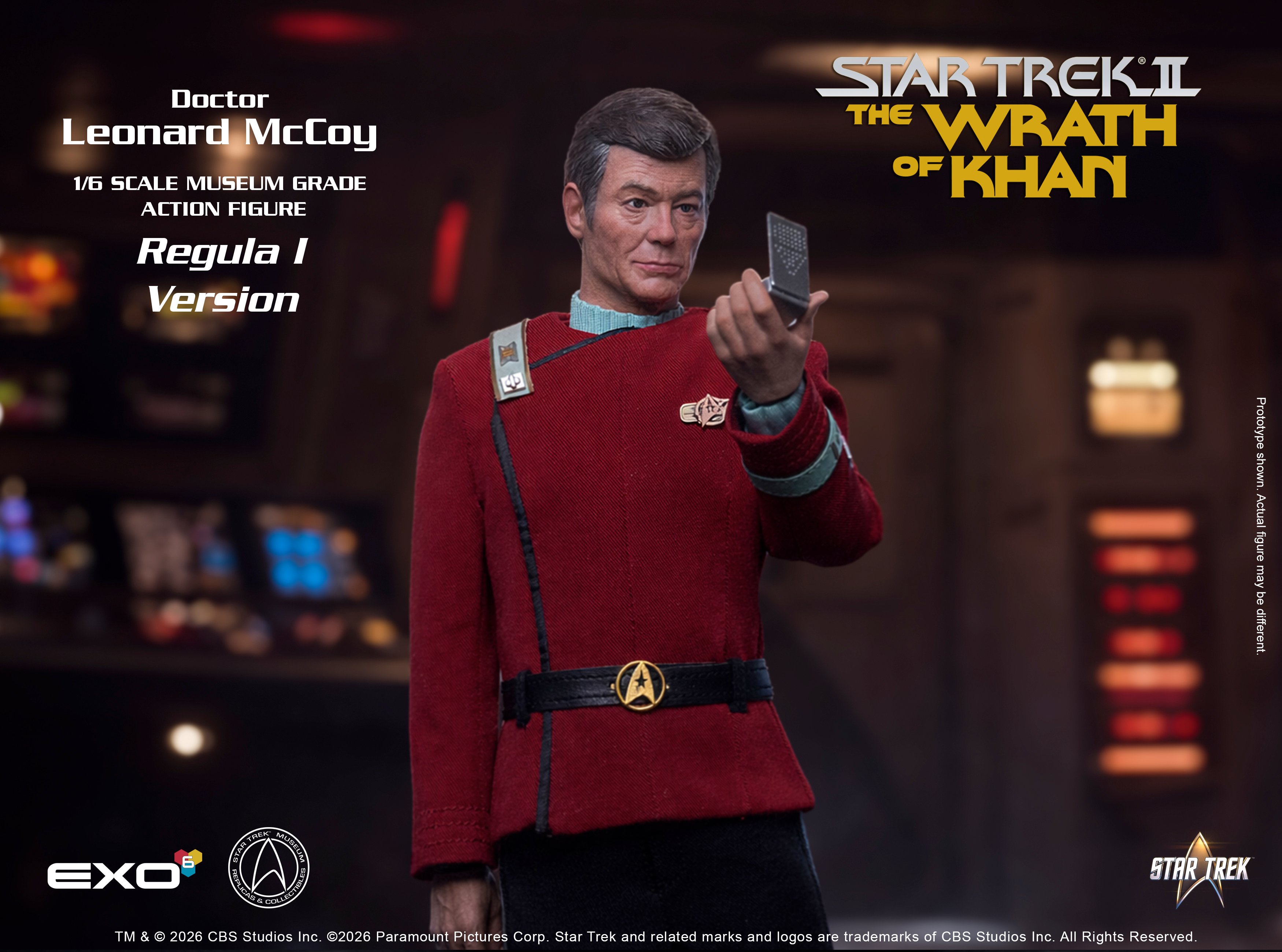 Star Trek: The Wrath of Khan Dr. Leonard McCoy (Regula I Ver.) 1/6 Scale Action Figure Gallery Image 4