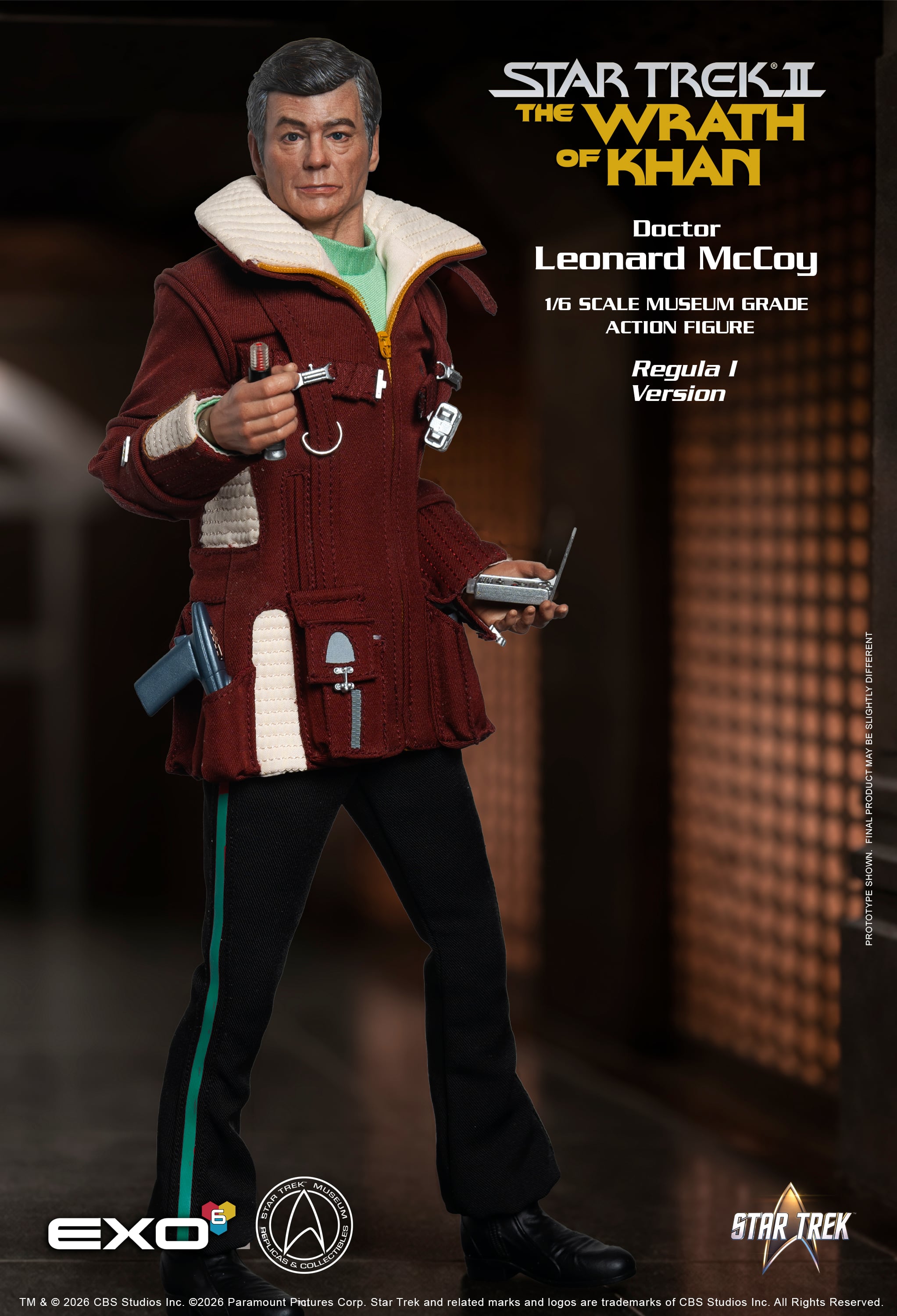 Star Trek: The Wrath of Khan Dr. Leonard McCoy (Regula I Ver.) 1/6 Scale Action Figure Gallery Image 12