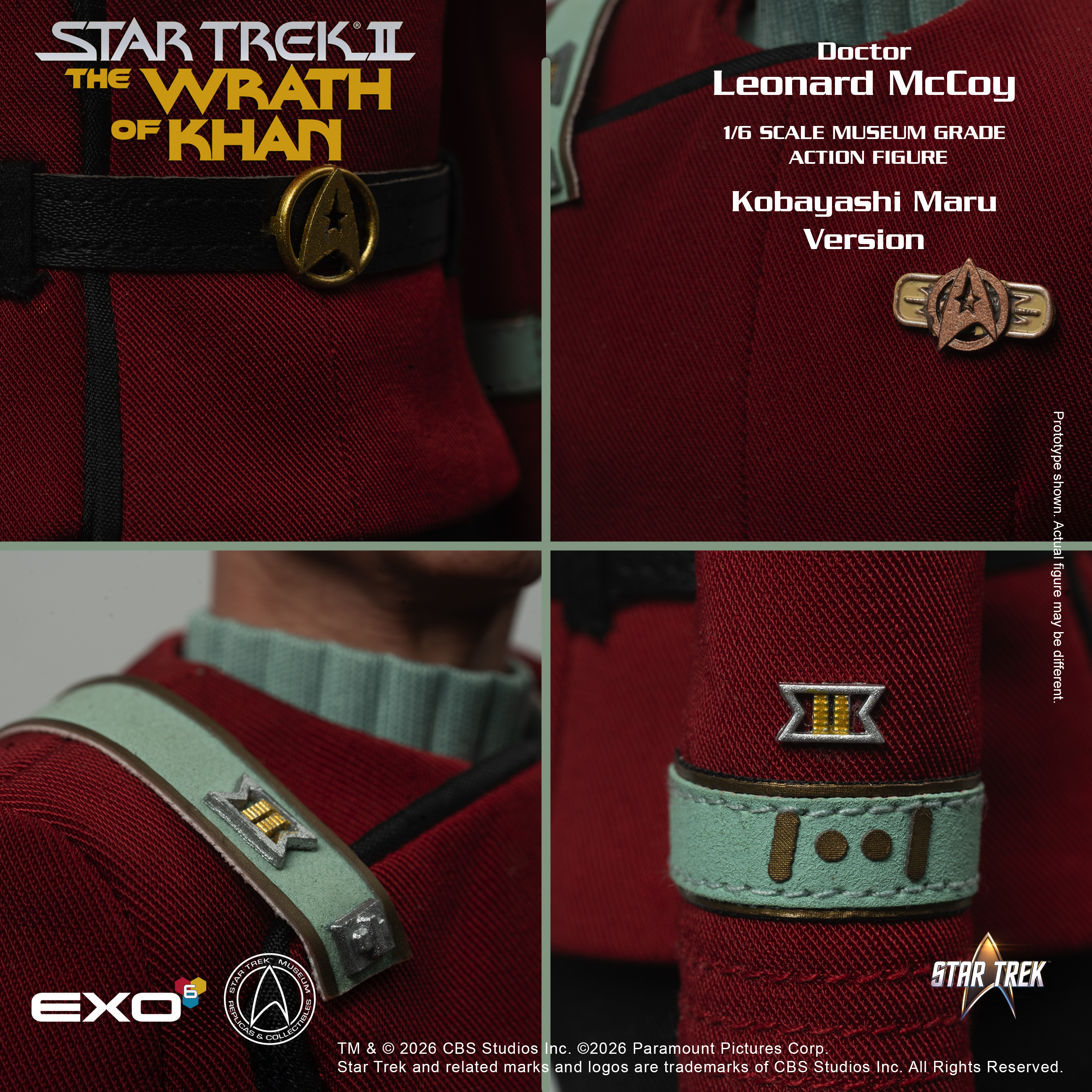 Star Trek: The Wrath of Khan Dr. Leonard McCoy (Kobayashi Maru Ver.) 1/6 Scale Action Figure Gallery Image 7