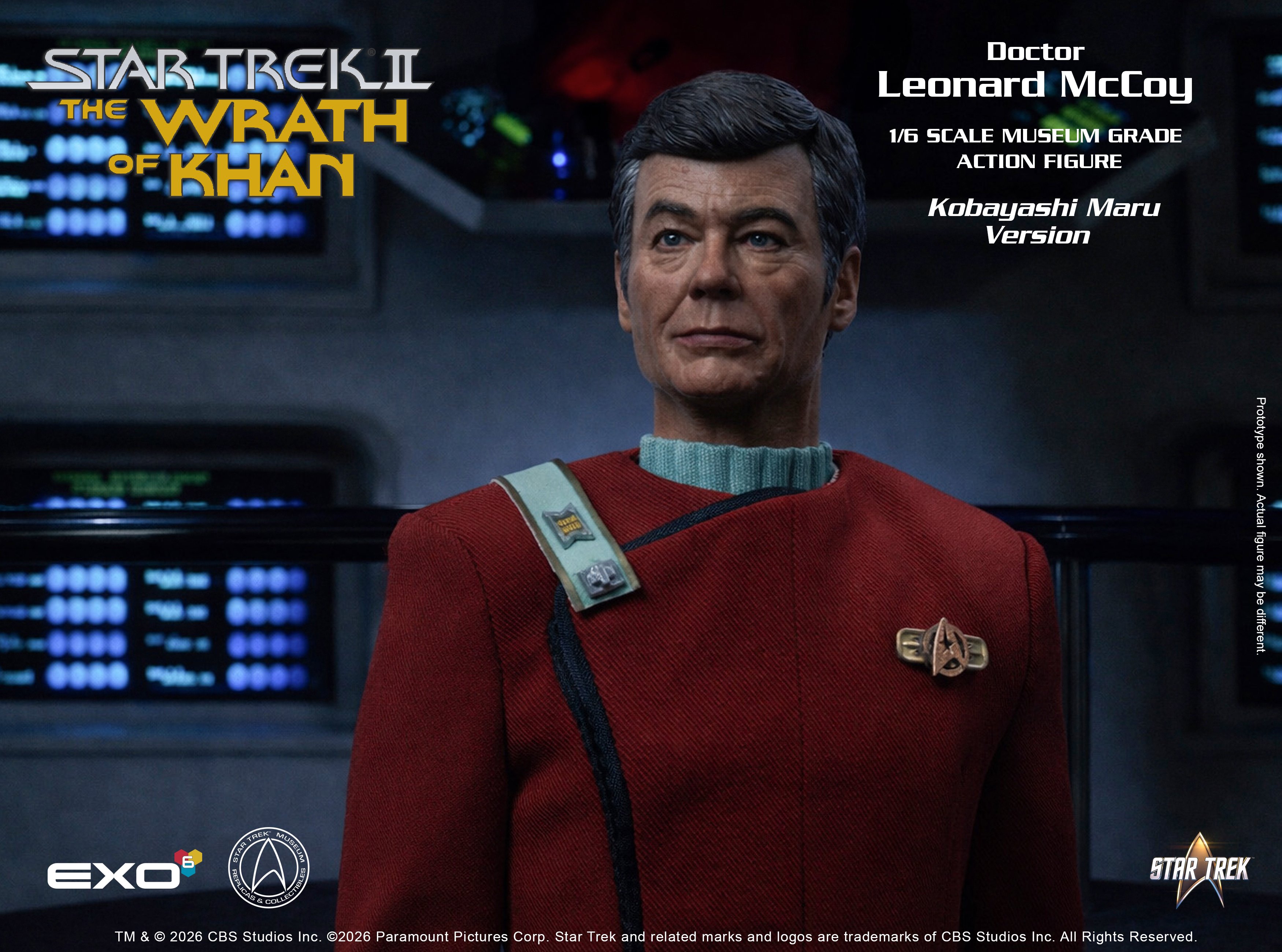 Star Trek: The Wrath of Khan Dr. Leonard McCoy (Kobayashi Maru Ver.) 1/6 Scale Action Figure Gallery Image 6