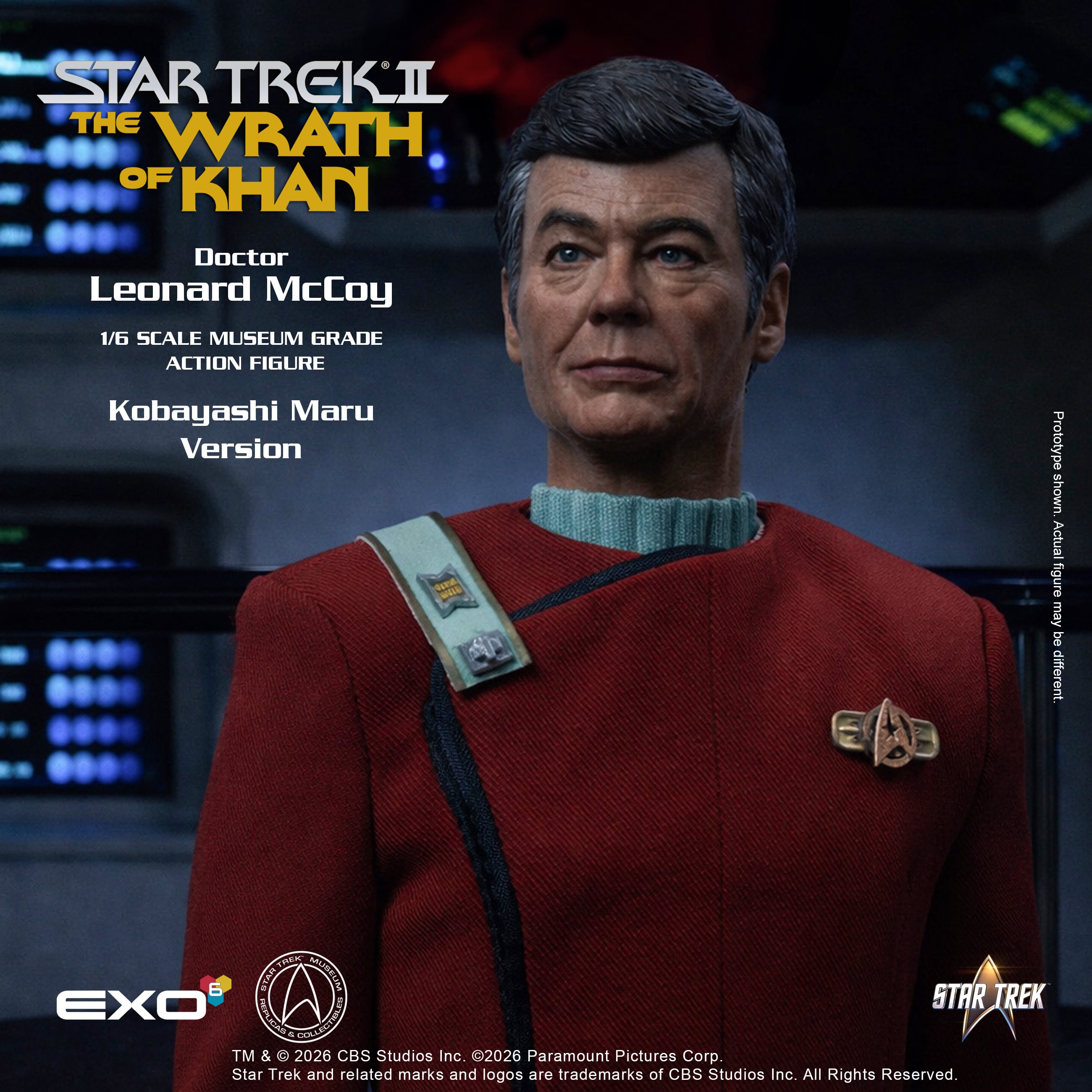 Star Trek: The Wrath of Khan Dr. Leonard McCoy (Kobayashi Maru Ver.) 1/6 Scale Action Figure Gallery Image 4
