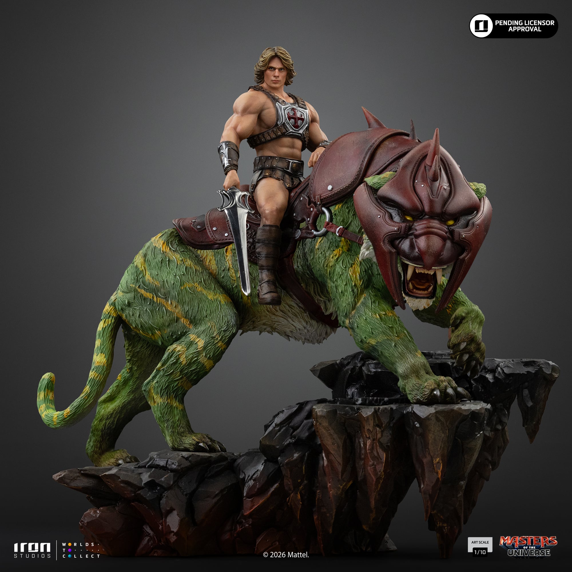 Masters of the Universe (2026) He-Man and Battle Cat 1/10 Deluxe Art Scale Statue Gallery Image 4