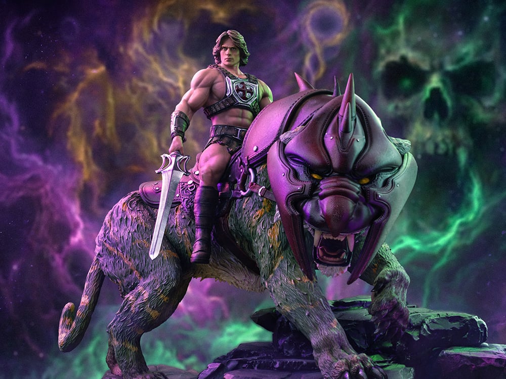 Masters of the Universe (2026) He-Man and Battle Cat 1/10 Deluxe Art Scale Statue Gallery Image 1