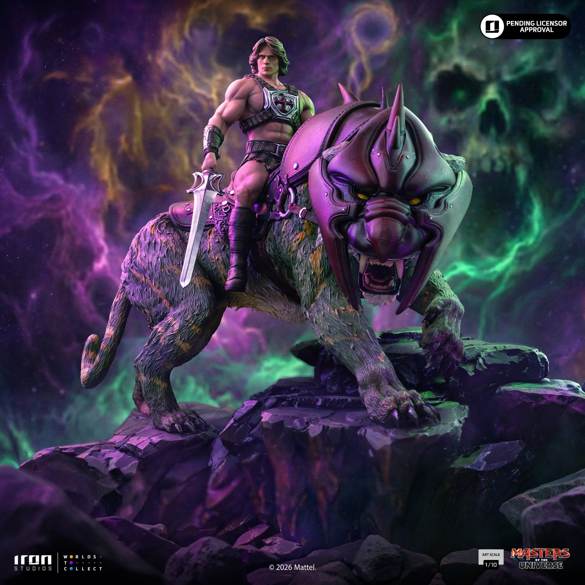 Masters of the Universe (2026) He-Man and Battle Cat 1/10 Deluxe Art Scale Statue Gallery Image 3