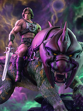 Masters of the Universe (2026) He-Man and Battle Cat 1/10 Deluxe Art Scale Statue Gallery Image 2