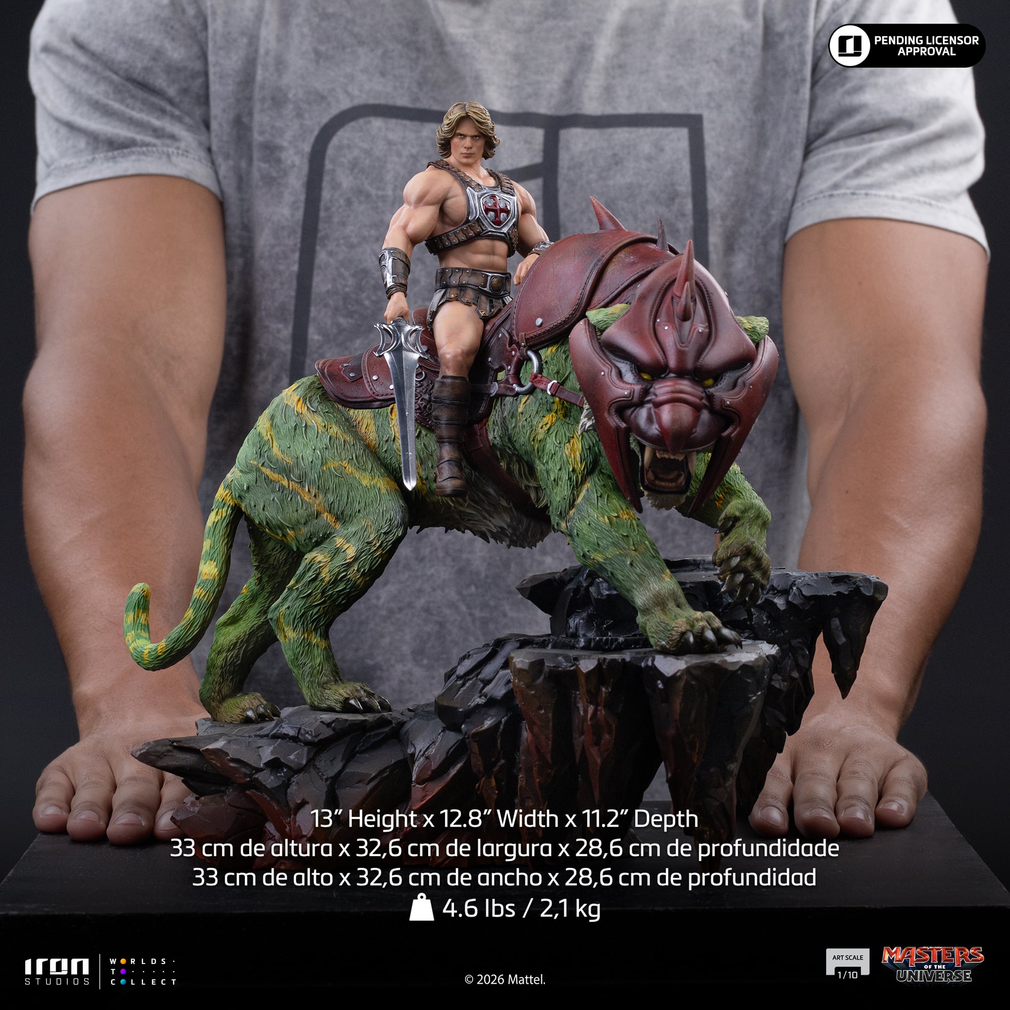 Masters of the Universe (2026) He-Man and Battle Cat 1/10 Deluxe Art Scale Statue Gallery Image 8