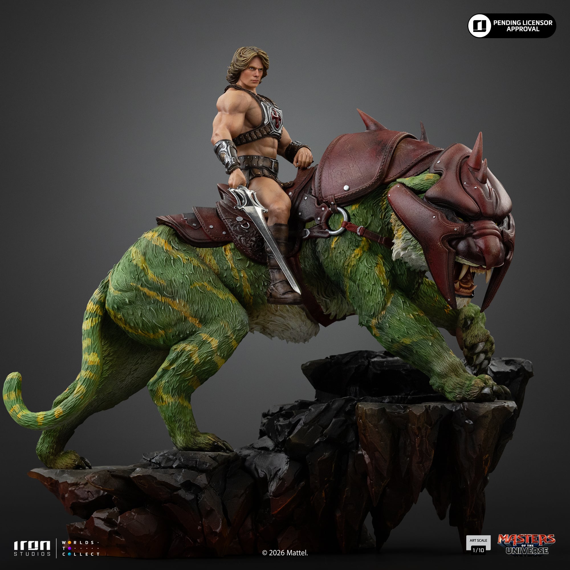 Masters of the Universe (2026) He-Man and Battle Cat 1/10 Deluxe Art Scale Statue Gallery Image 5