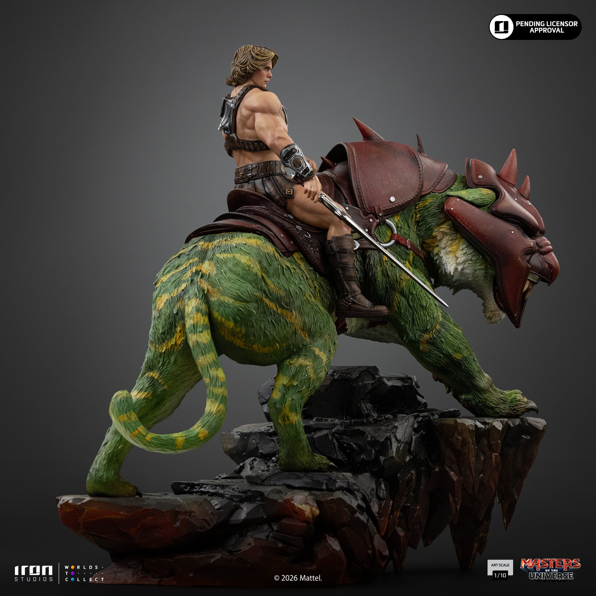Masters of the Universe (2026) He-Man and Battle Cat 1/10 Deluxe Art Scale Statue Gallery Image 6