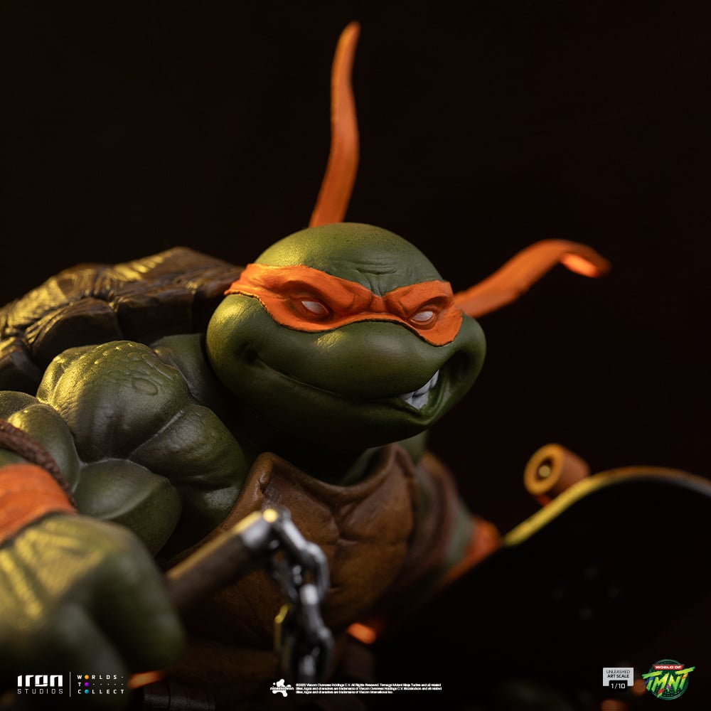 Teenage Mutant Ninja Turtles Unleashed Michelangelo 1/10 Art Scale Statue Gallery Image 9