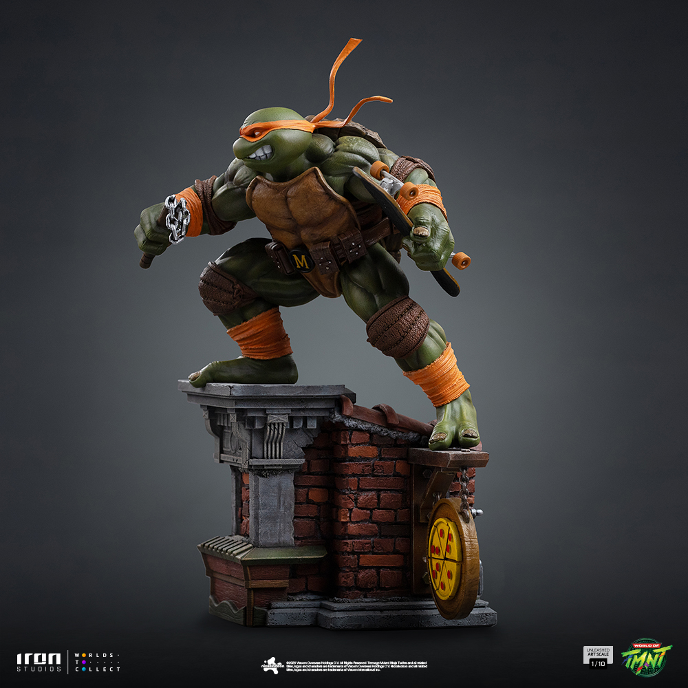 Teenage Mutant Ninja Turtles Unleashed Michelangelo 1/10 Art Scale Statue Gallery Image 5