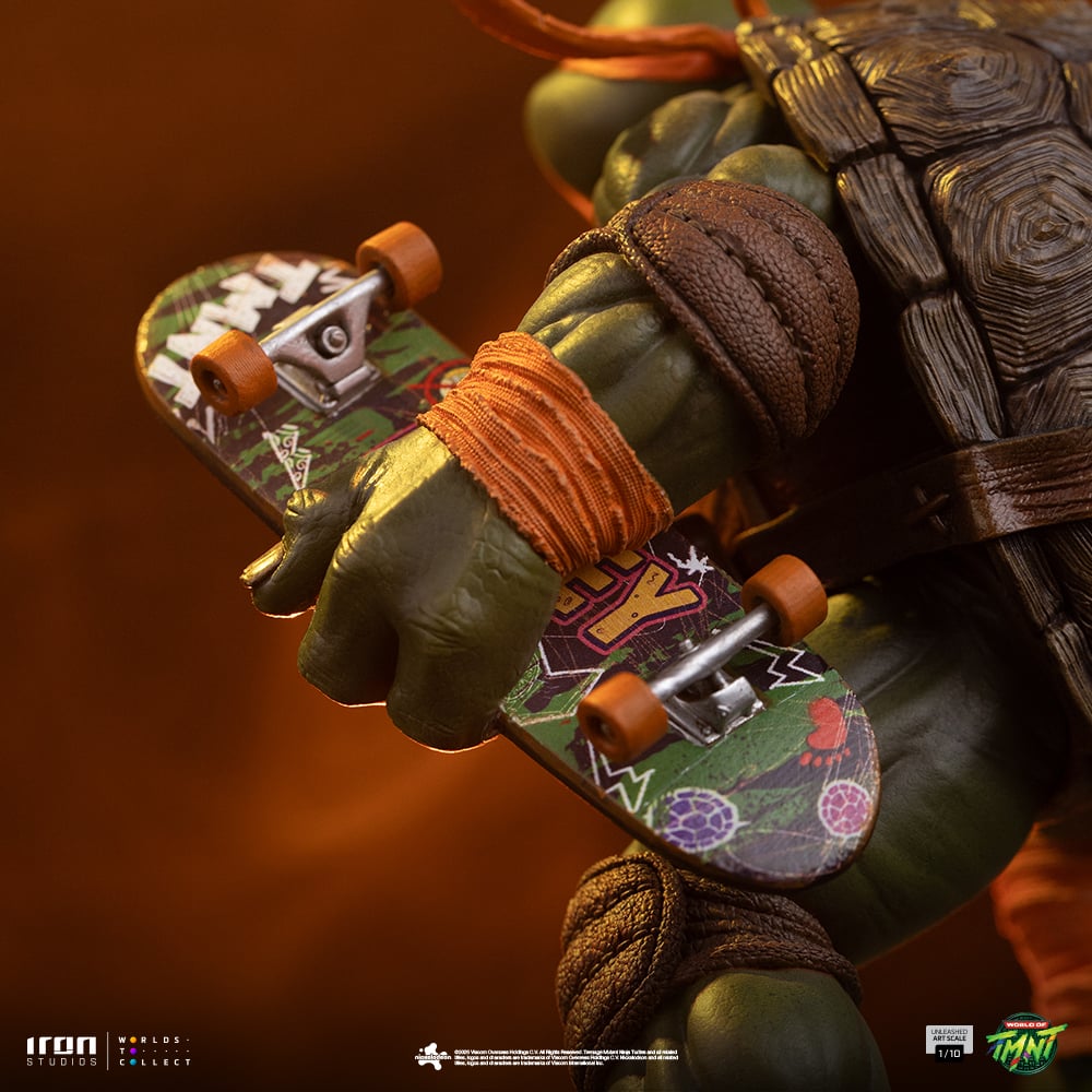 Teenage Mutant Ninja Turtles Unleashed Michelangelo 1/10 Art Scale Statue Gallery Image 11