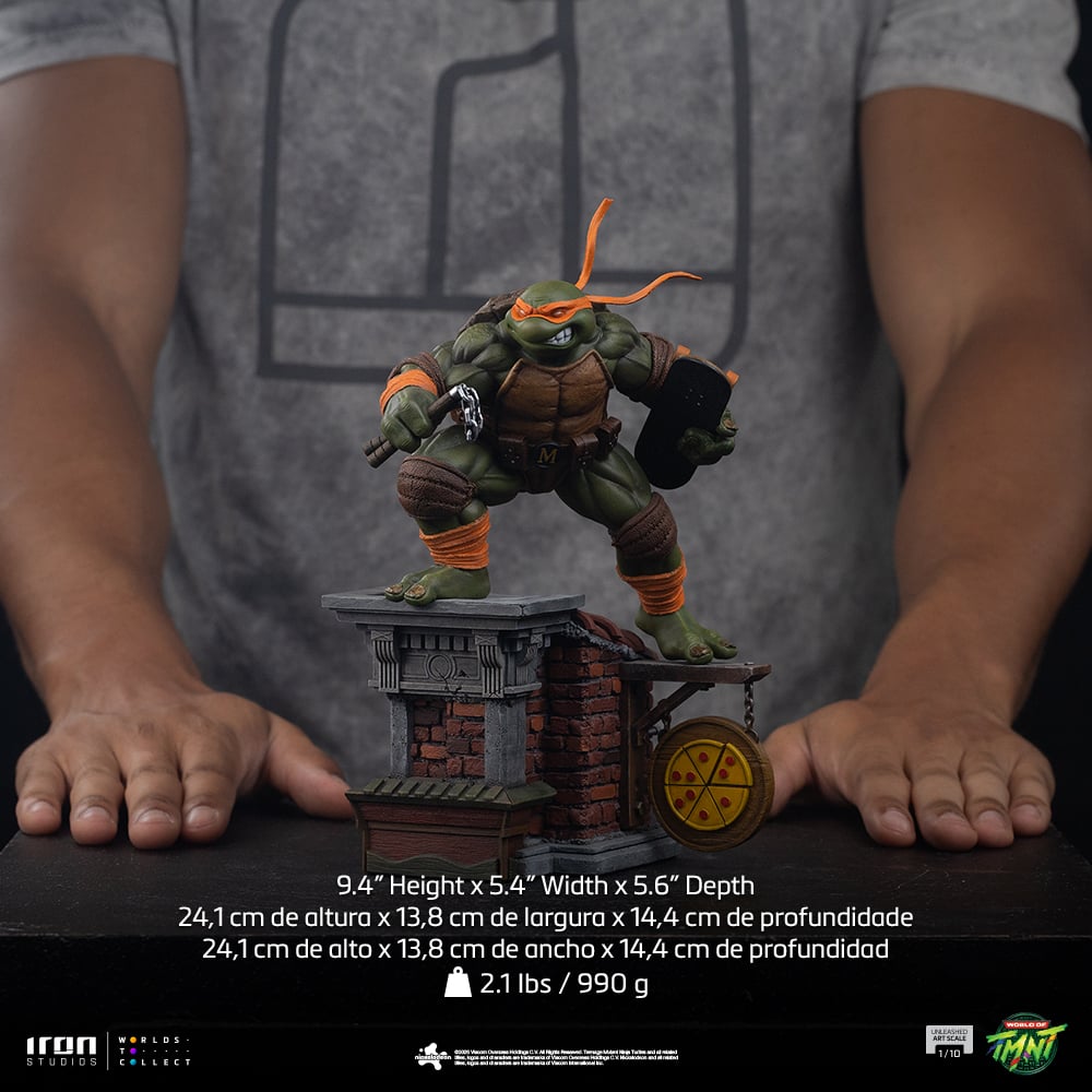 Teenage Mutant Ninja Turtles Unleashed Michelangelo 1/10 Art Scale Statue Gallery Image 13