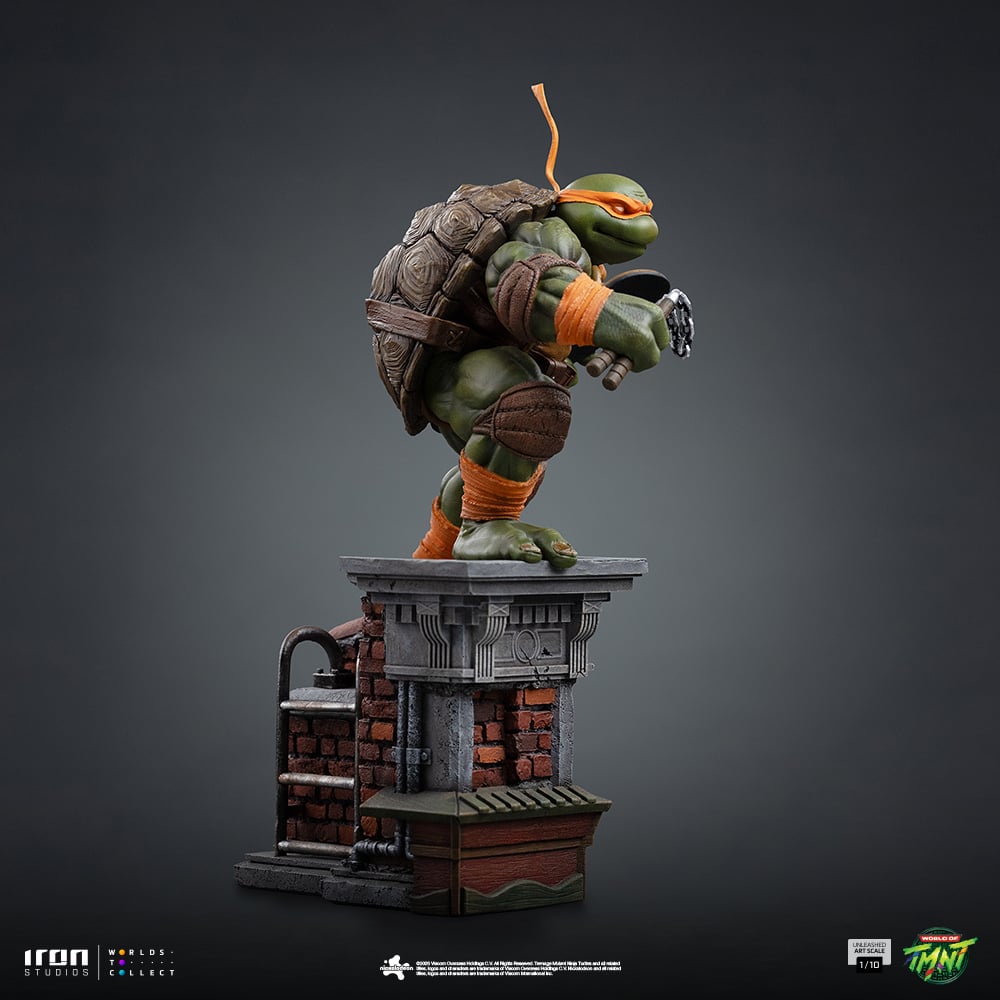 Teenage Mutant Ninja Turtles Unleashed Michelangelo 1/10 Art Scale Statue Gallery Image 7