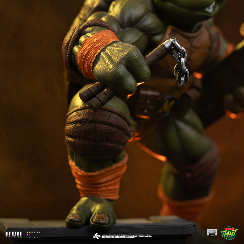 Teenage Mutant Ninja Turtles Unleashed Michelangelo 1/10 Art Scale Statue Gallery Image 10