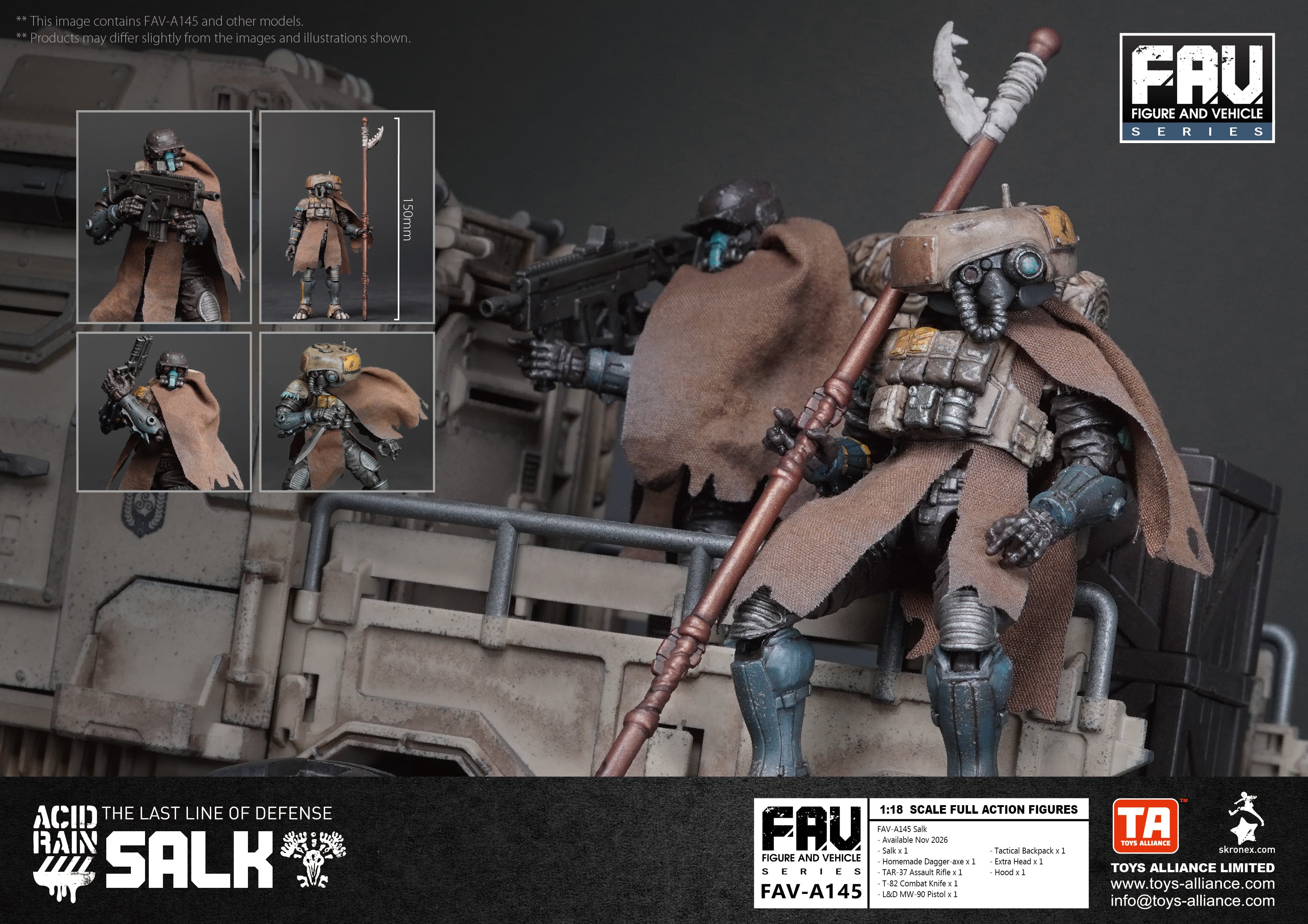 Acid Rain FAV-A145 Salk 1/18 Scale Action Figure Gallery Image 10