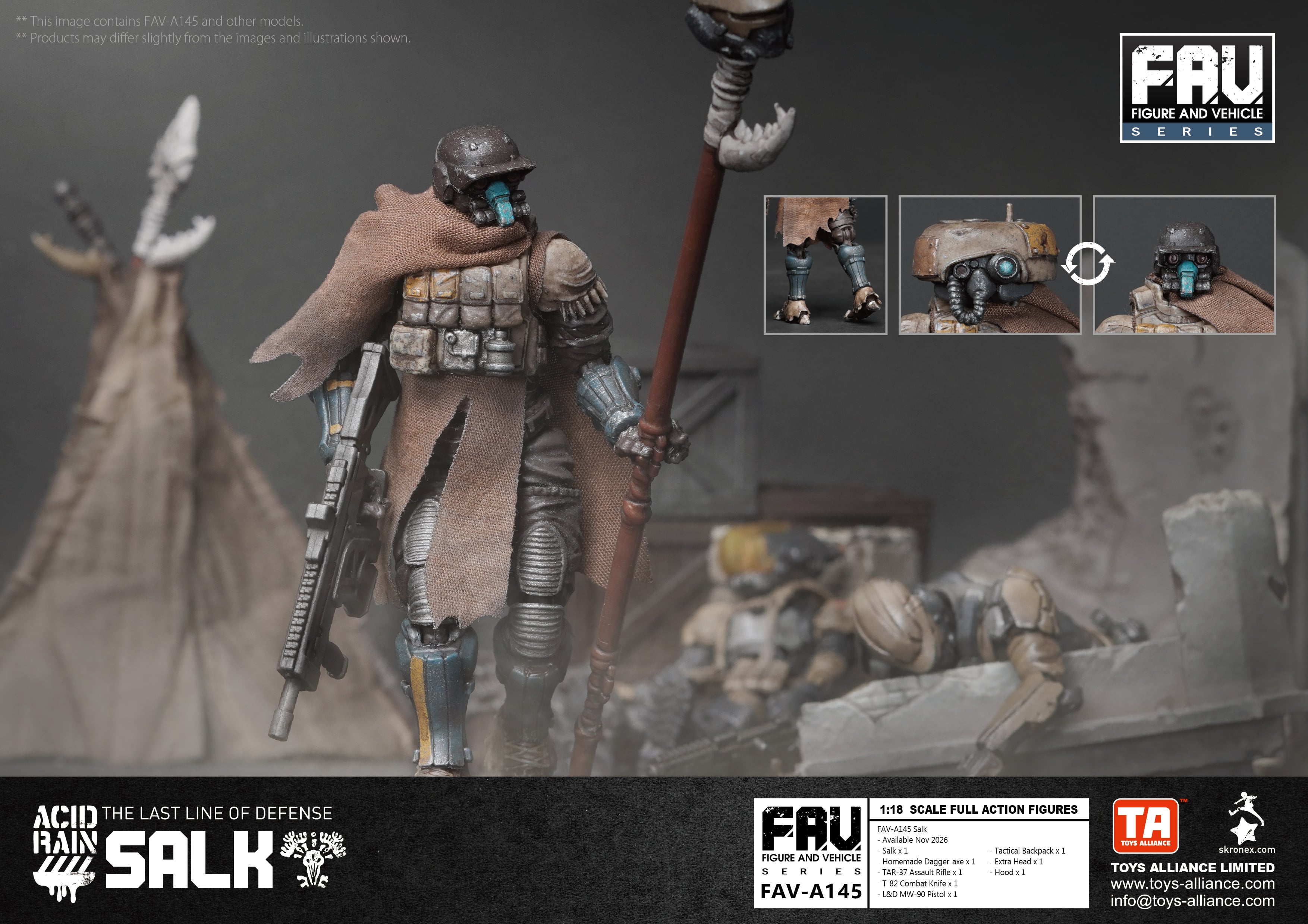 Acid Rain FAV-A145 Salk 1/18 Scale Action Figure Gallery Image 12