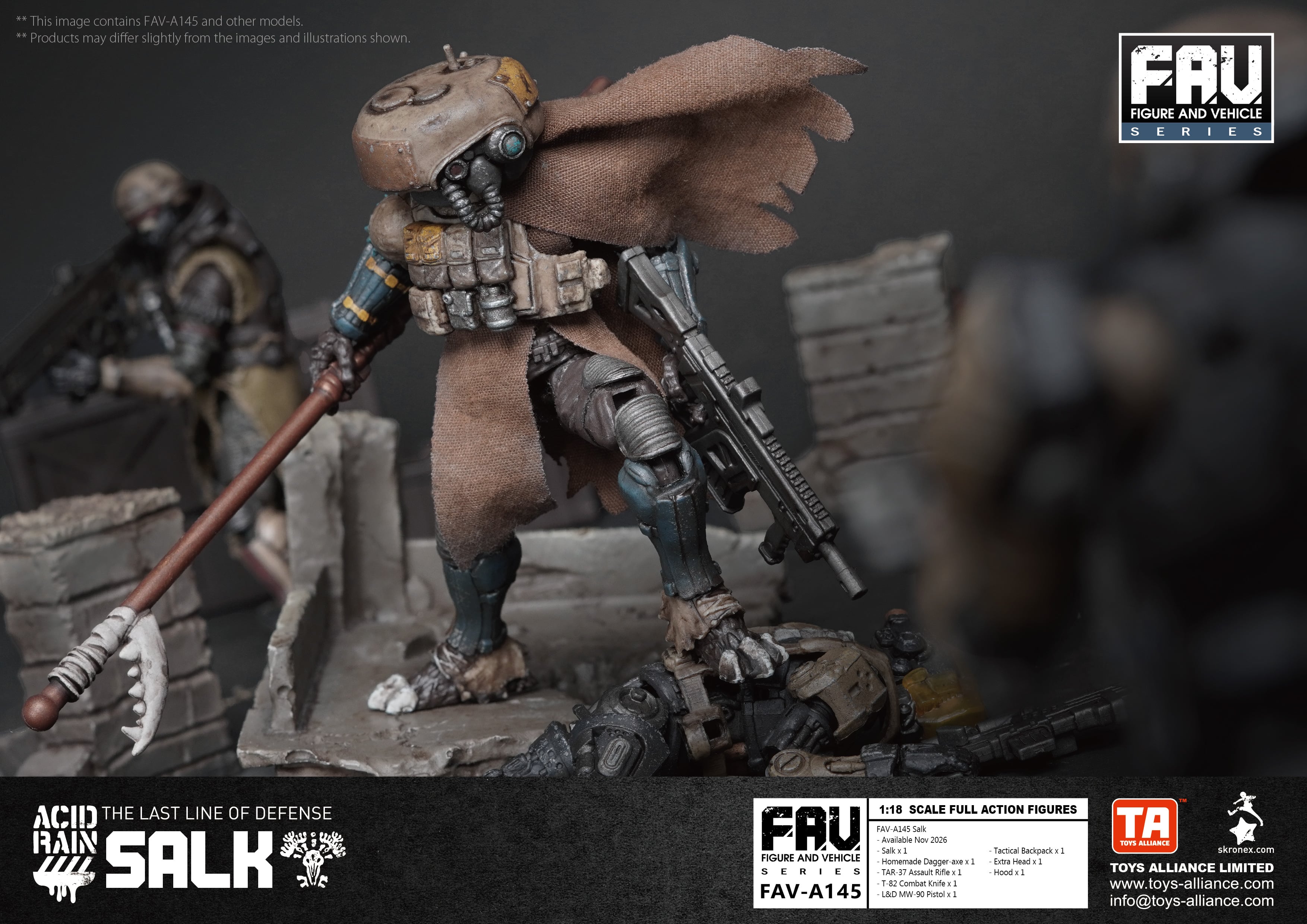 Acid Rain FAV-A145 Salk 1/18 Scale Action Figure Gallery Image 14