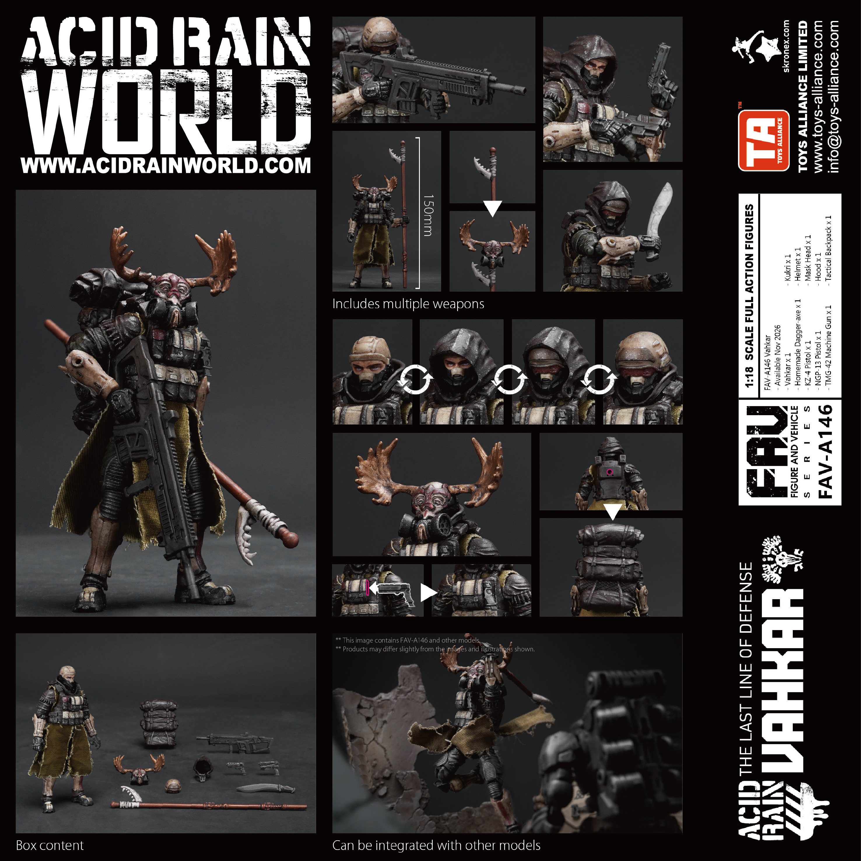 Acid Rain FAV-A146 Vahkar 1/18 Scale Action Figure