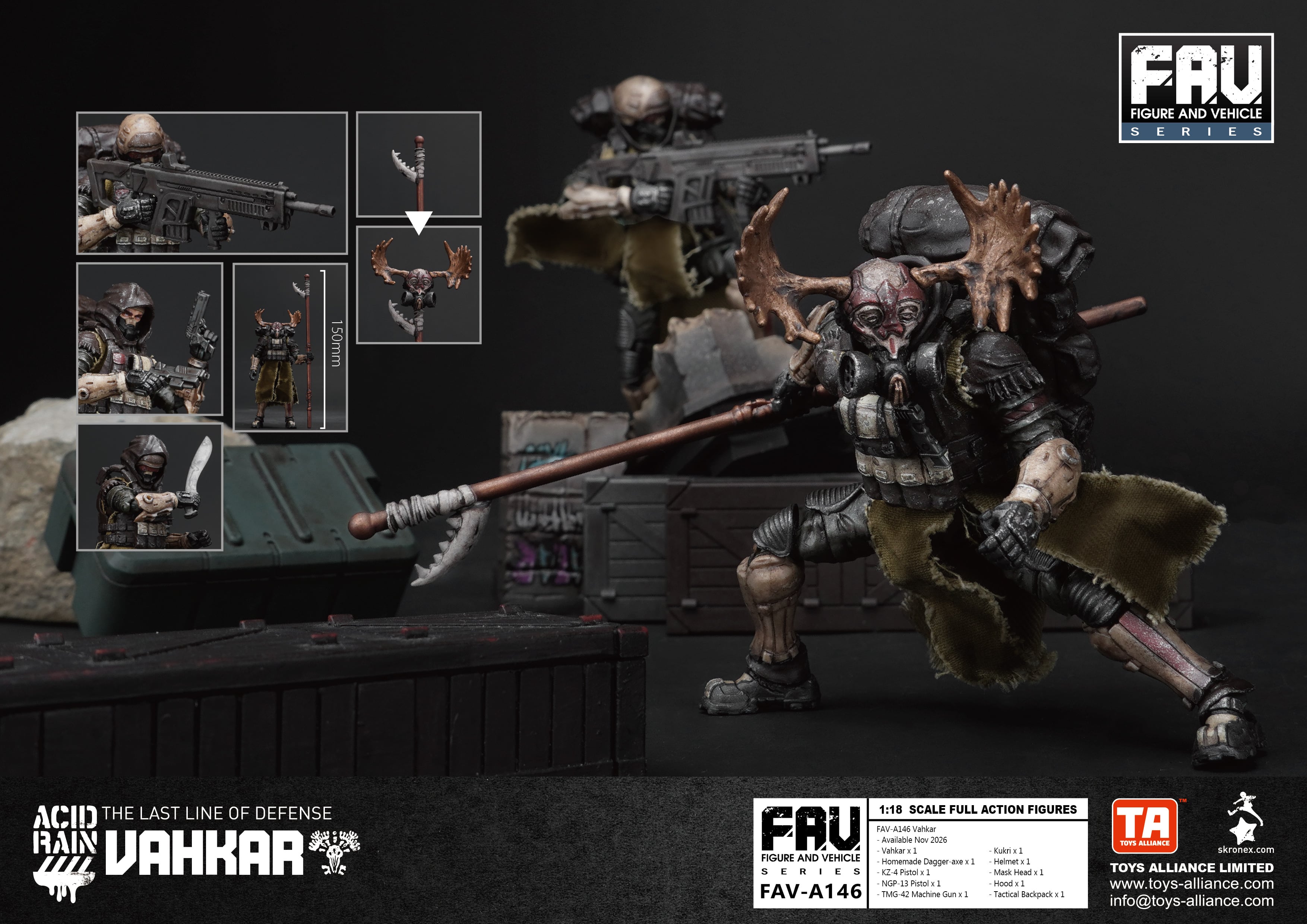 Acid Rain FAV-A146 Vahkar 1/18 Scale Action Figure Gallery Image 11