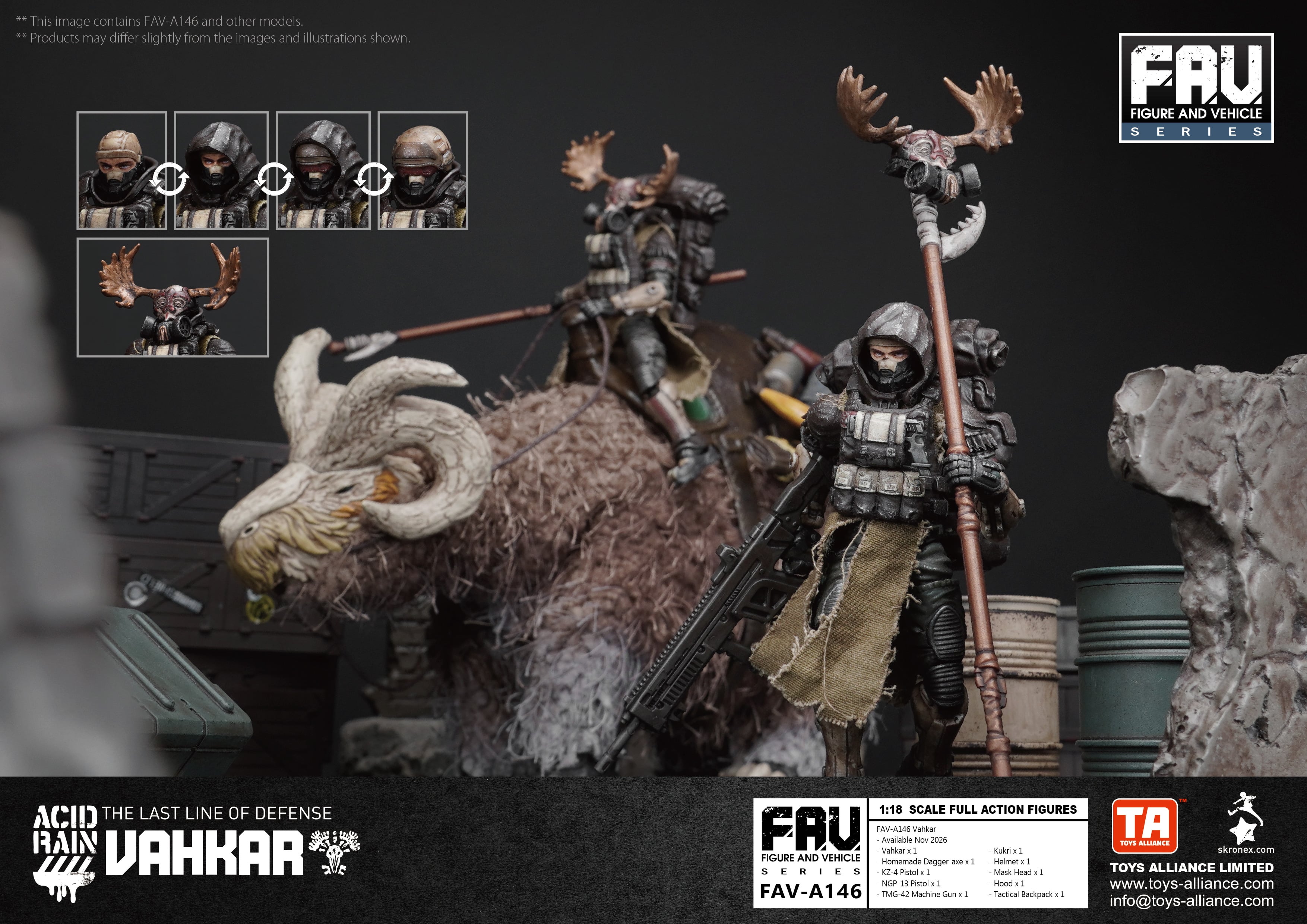 Acid Rain FAV-A146 Vahkar 1/18 Scale Action Figure Gallery Image 12