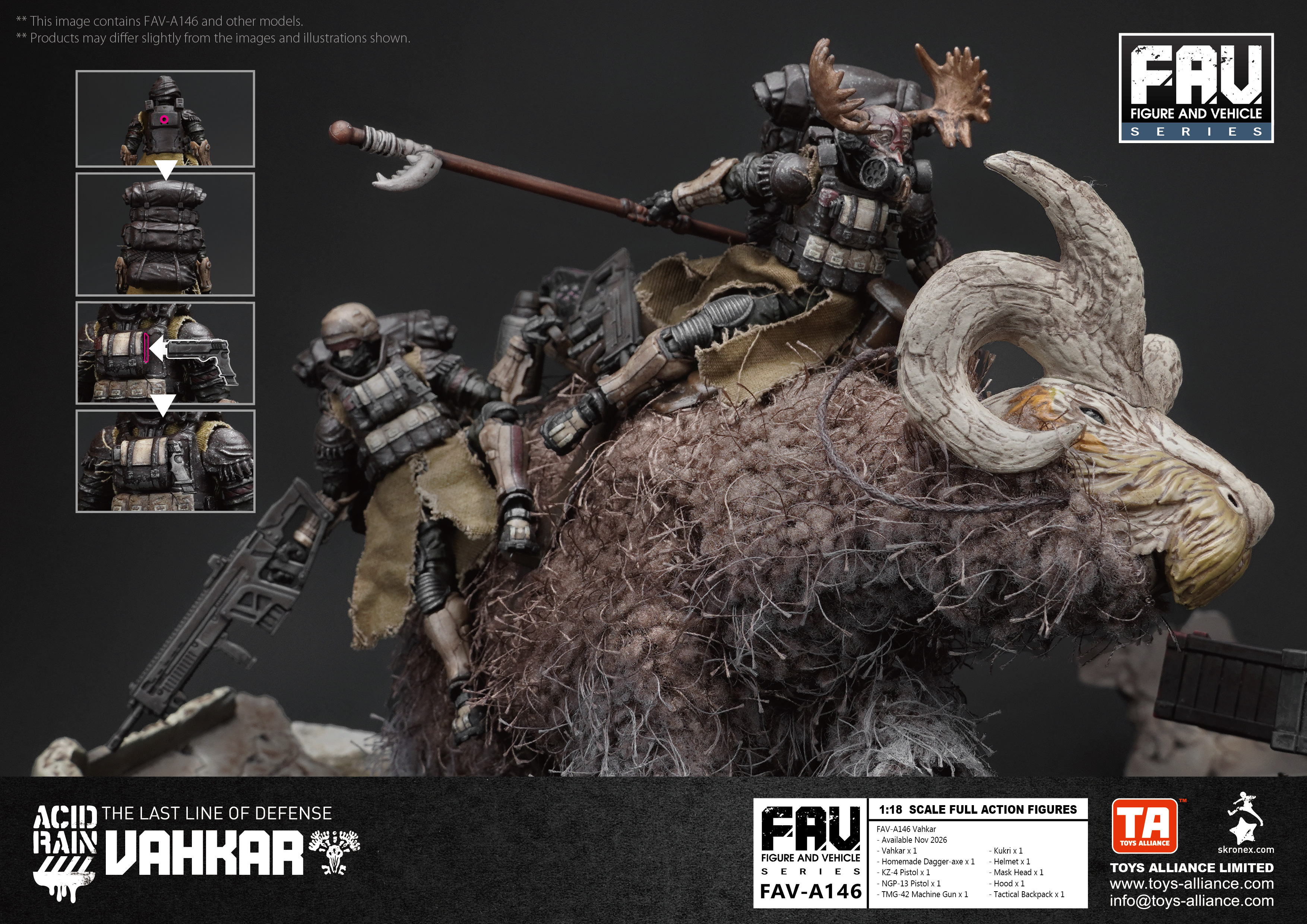 Acid Rain FAV-A146 Vahkar 1/18 Scale Action Figure Acid Rain FAV-A146 Vahkar 1/18 Scale Action Figure