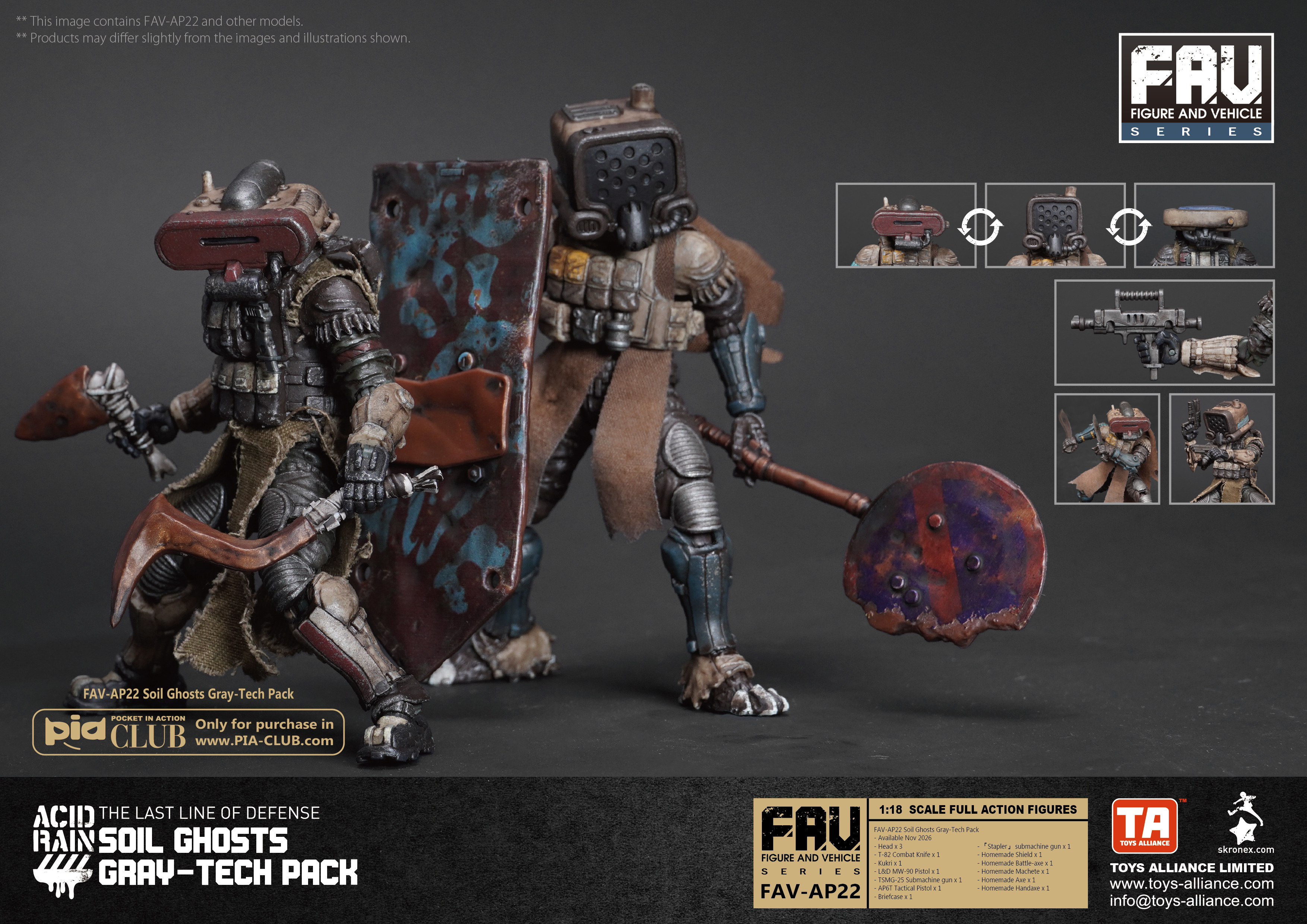 Acid Rain FAV-AP22 Soil Ghosts Gray-Tech Accessory Pack Gallery Image 12
