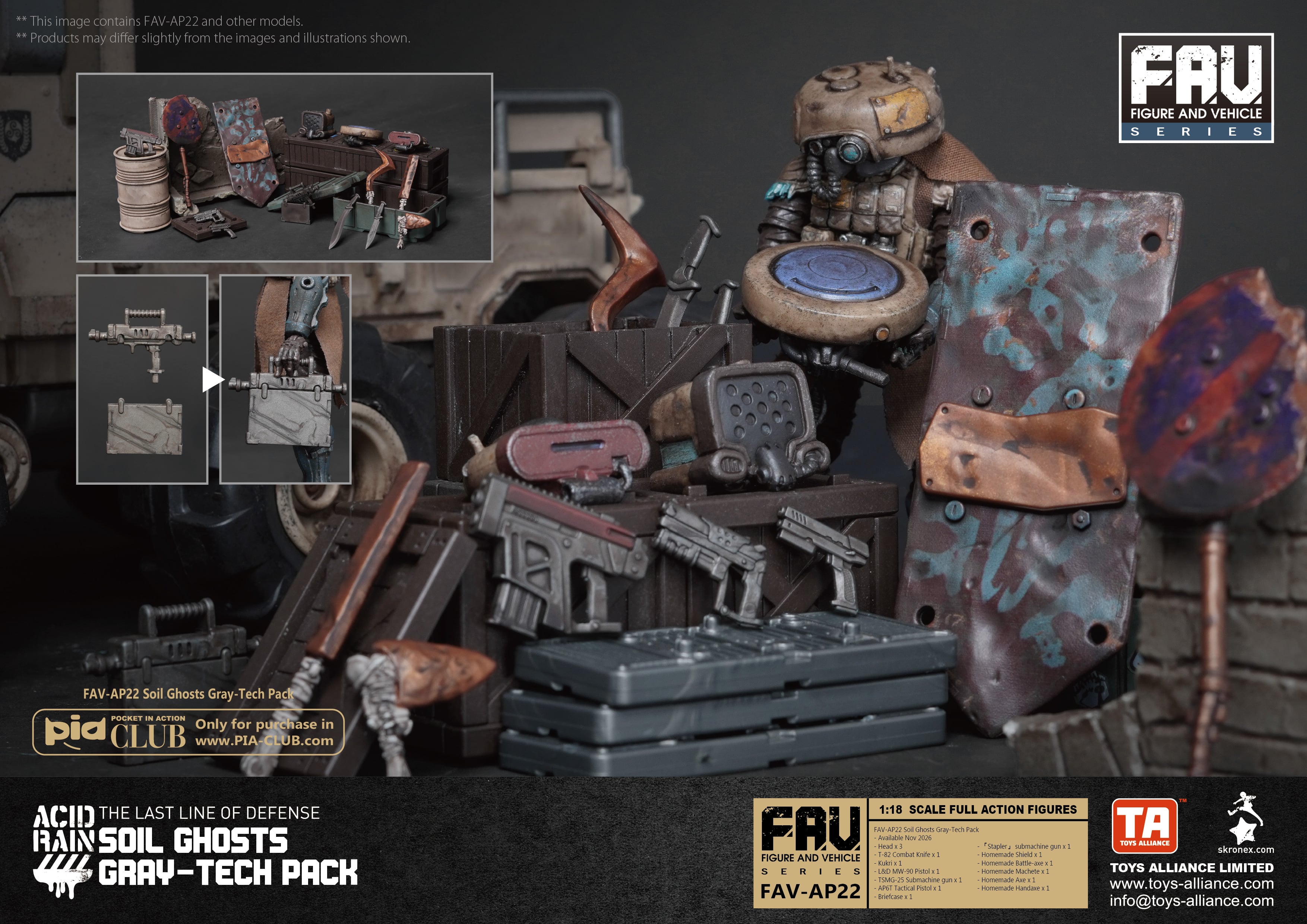 Acid Rain FAV-AP22 Soil Ghosts Gray-Tech Accessory Pack Gallery Image 13