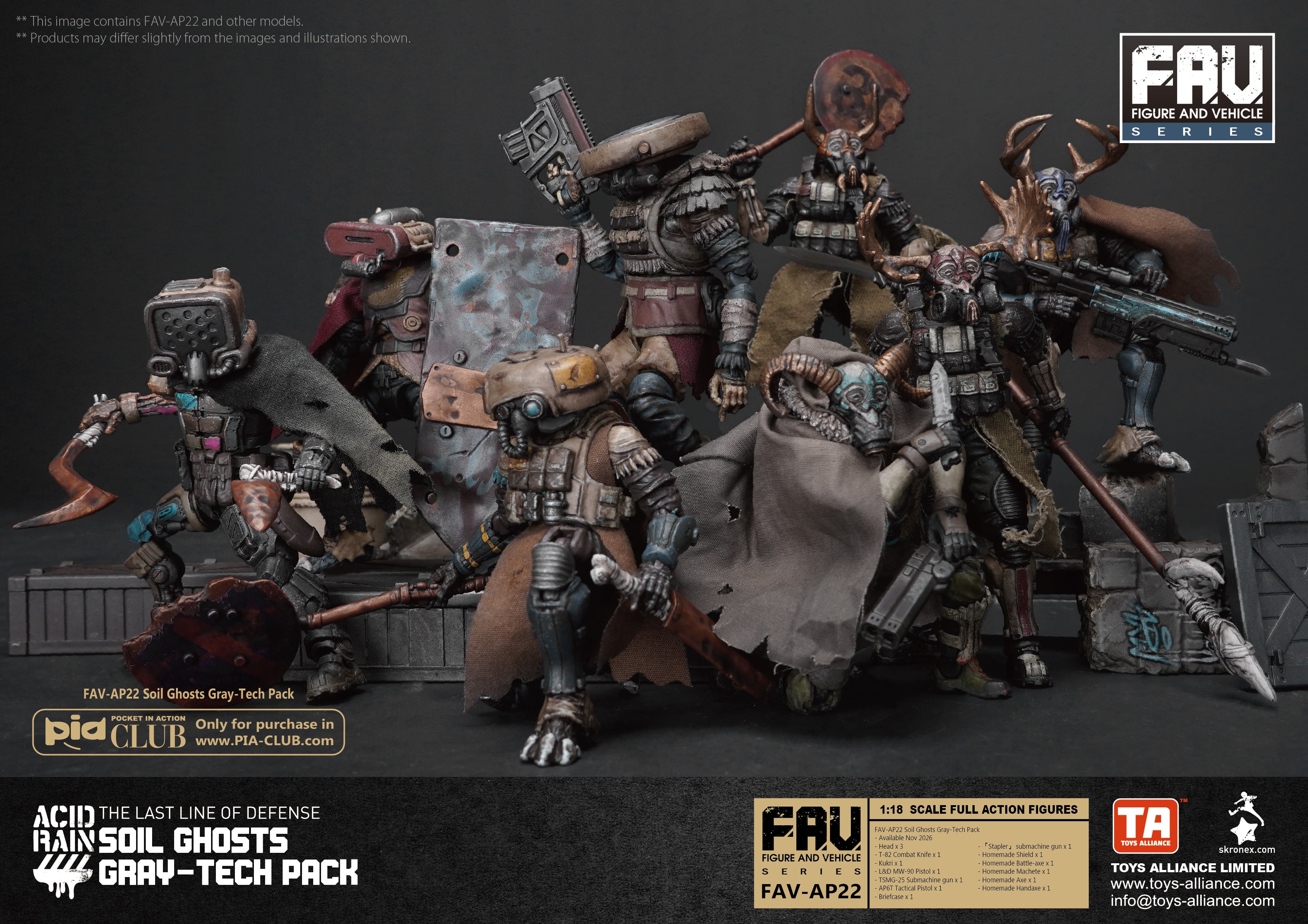 Acid Rain FAV-AP22 Soil Ghosts Gray-Tech Accessory Pack