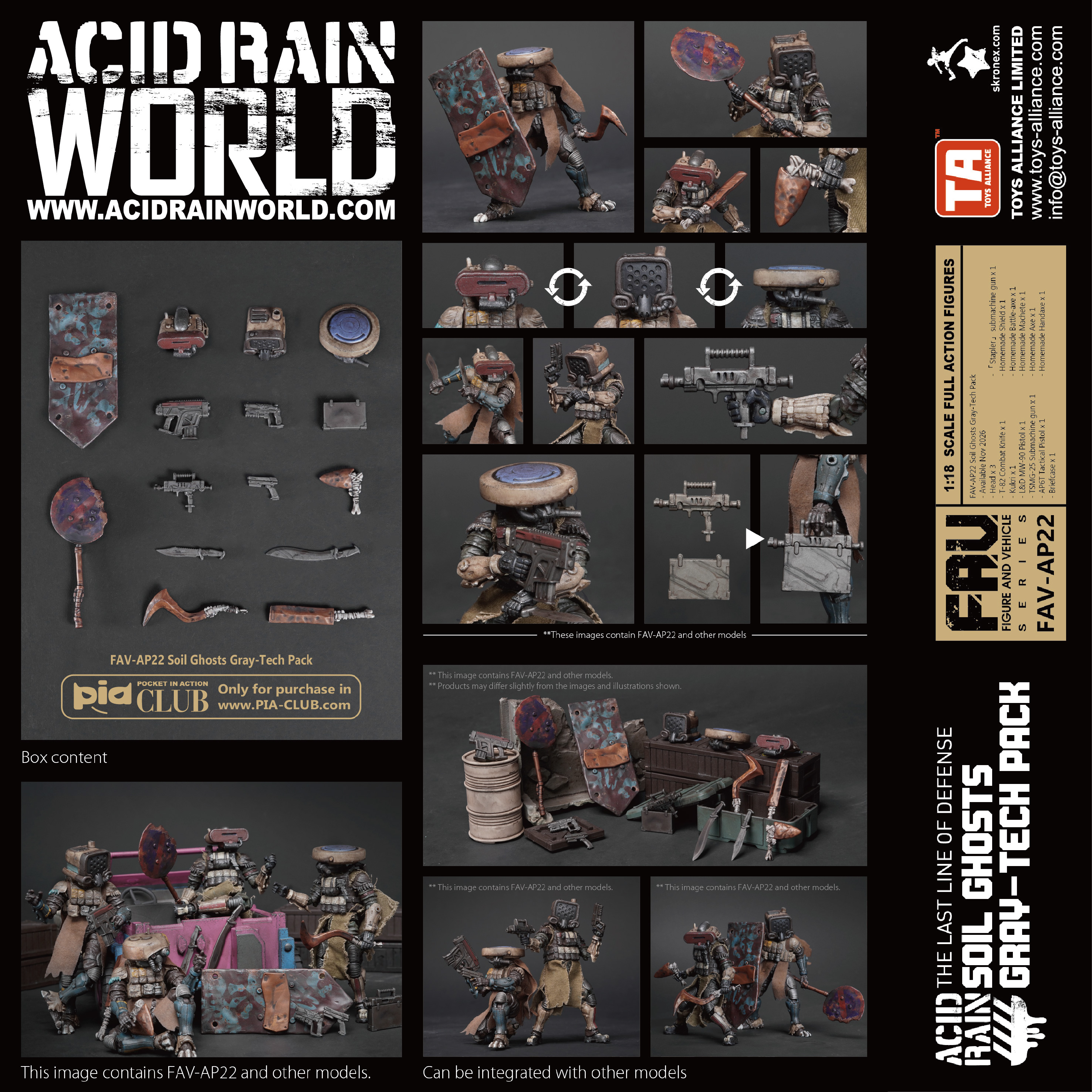 Acid Rain FAV-AP22 Soil Ghosts Gray-Tech Accessory Pack Gallery Image 15