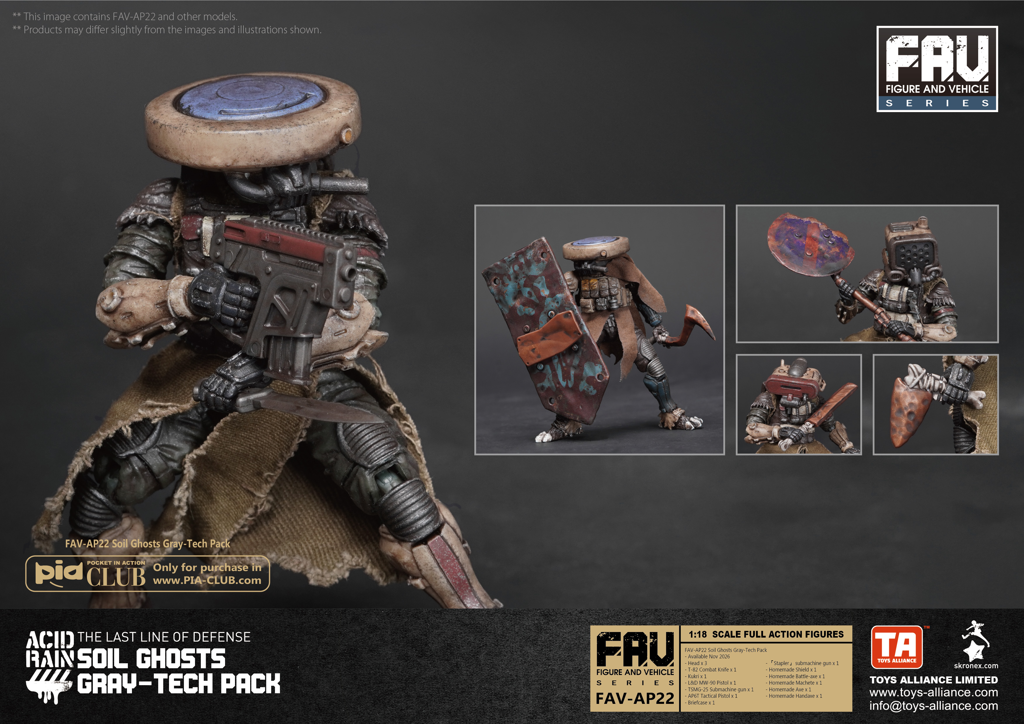 Acid Rain FAV-AP22 Soil Ghosts Gray-Tech Accessory Pack Gallery Image 11