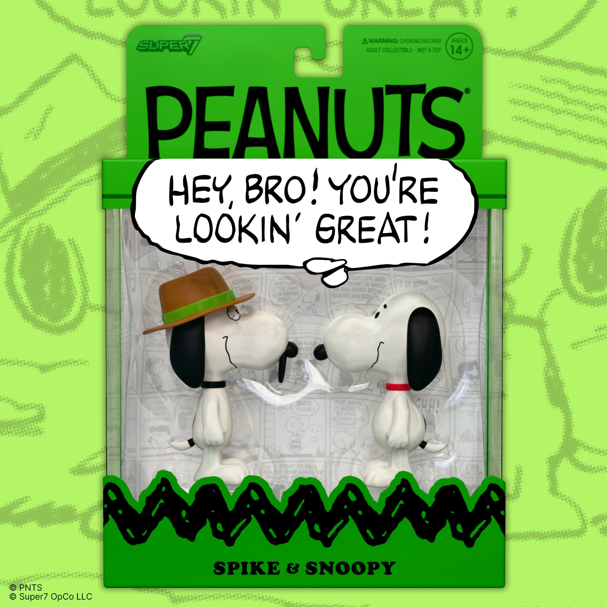 Peanuts ReAction Snoopy & Spike Action Figure Two-Pack