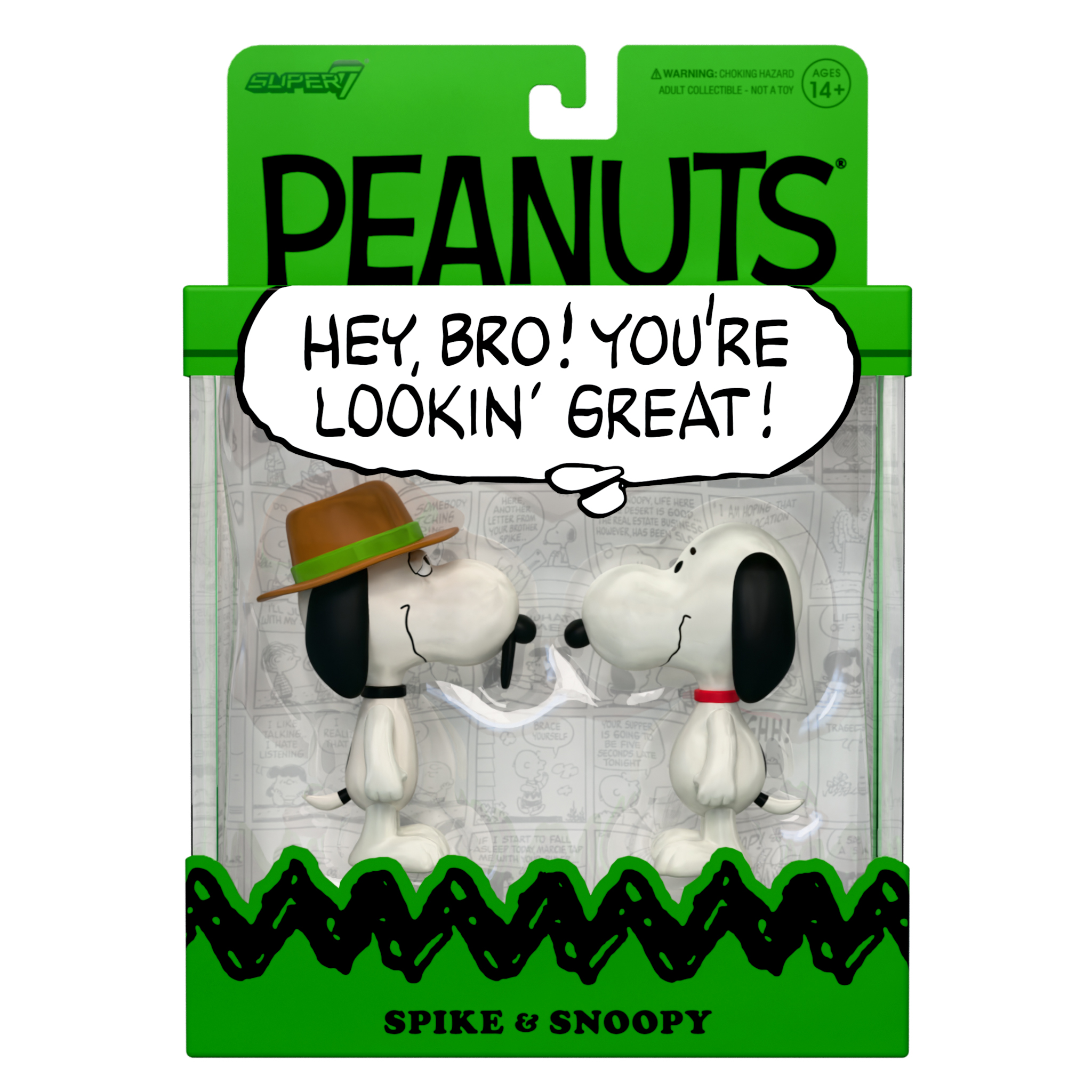 Peanuts ReAction Snoopy & Spike Action Figure Two-Pack