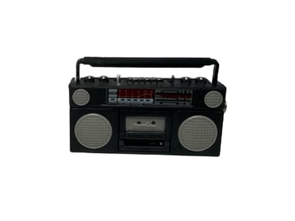 Mini Materials 1/12 Scale Boom Box Tape Player Gallery Image 3