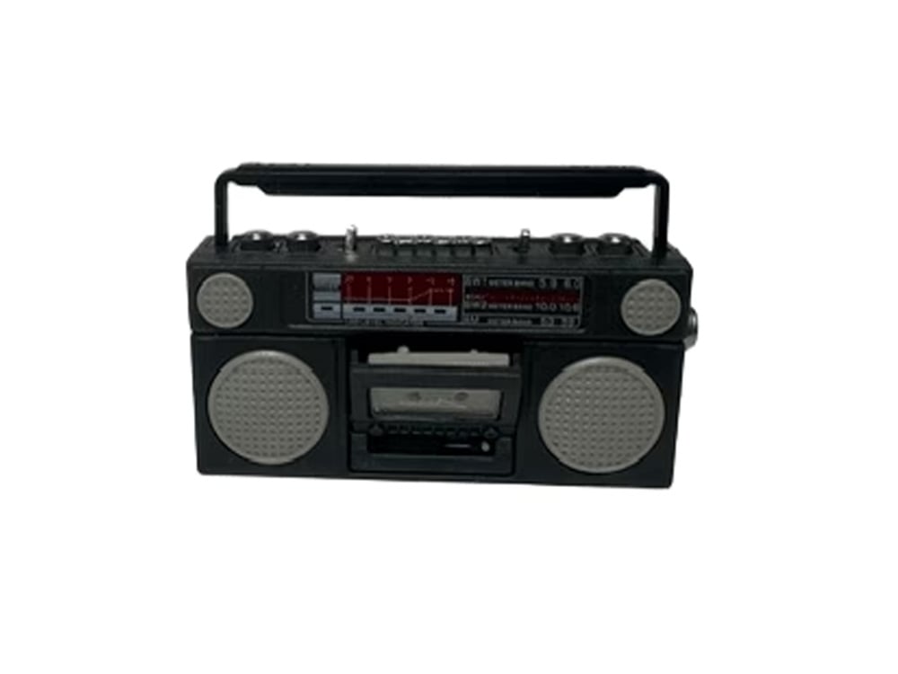 Mini Materials 1/12 Scale Boom Box Tape Player Gallery Image 1