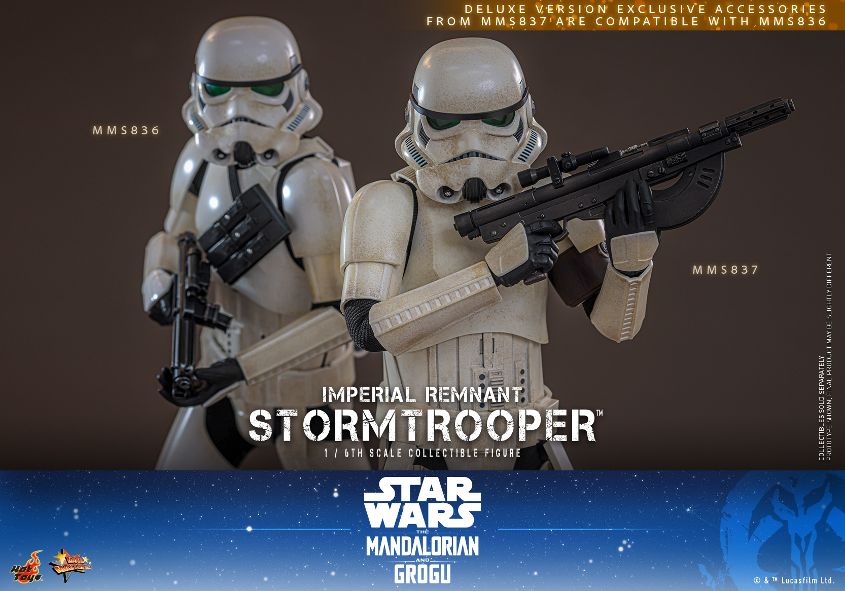 Star Wars: The Mandalorian & Grogu MMS836 Imperial Remnant Stormtrooper 1/6th Scale Collectible Figure Gallery Image 16