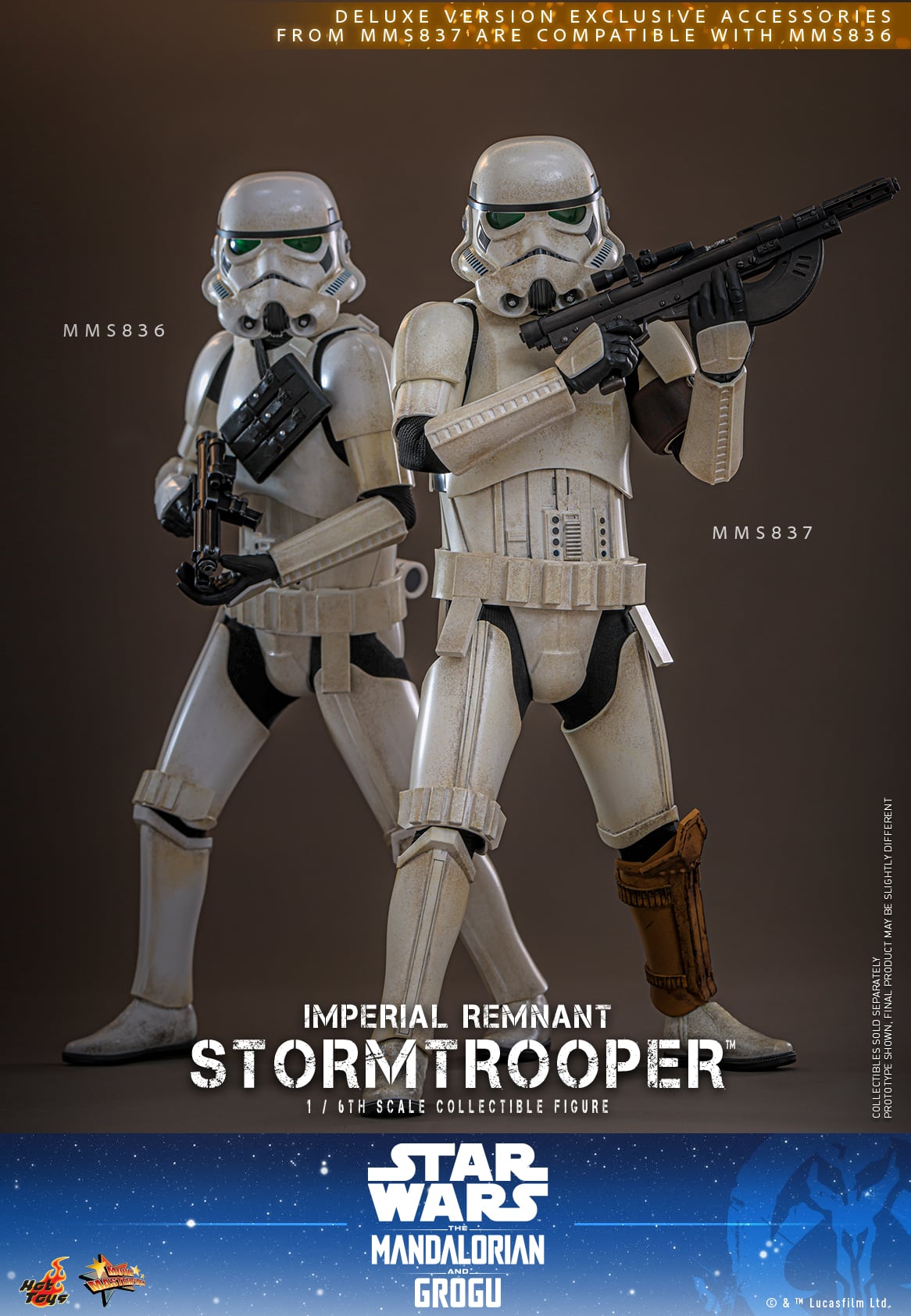 Star Wars: The Mandalorian & Grogu MMS836 Imperial Remnant Stormtrooper 1/6th Scale Collectible Figure Gallery Image 14