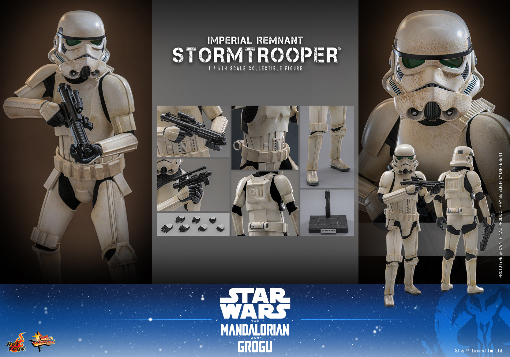 Star Wars: The Mandalorian & Grogu MMS836 Imperial Remnant Stormtrooper 1/6th Scale Collectible Figure Gallery Image 17