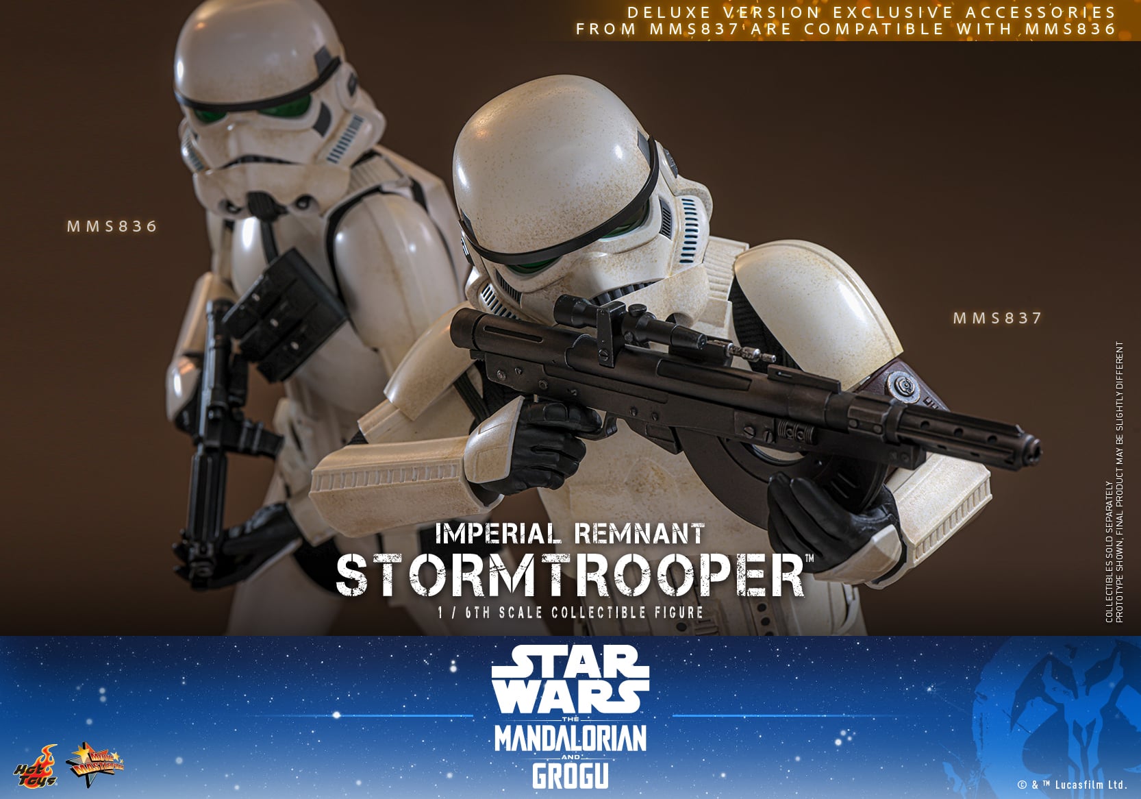 Star Wars: The Mandalorian & Grogu MMS836 Imperial Remnant Stormtrooper 1/6th Scale Collectible Figure Gallery Image 15