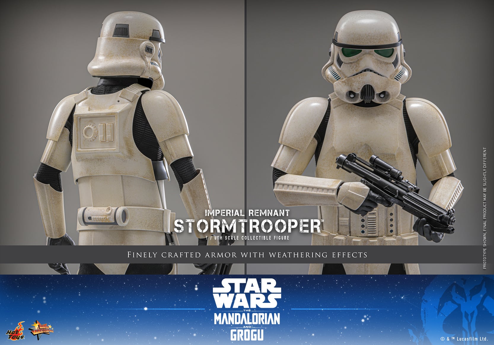 Star Wars: The Mandalorian & Grogu MMS836 Imperial Remnant Stormtrooper 1/6th Scale Collectible Figure Gallery Image 8