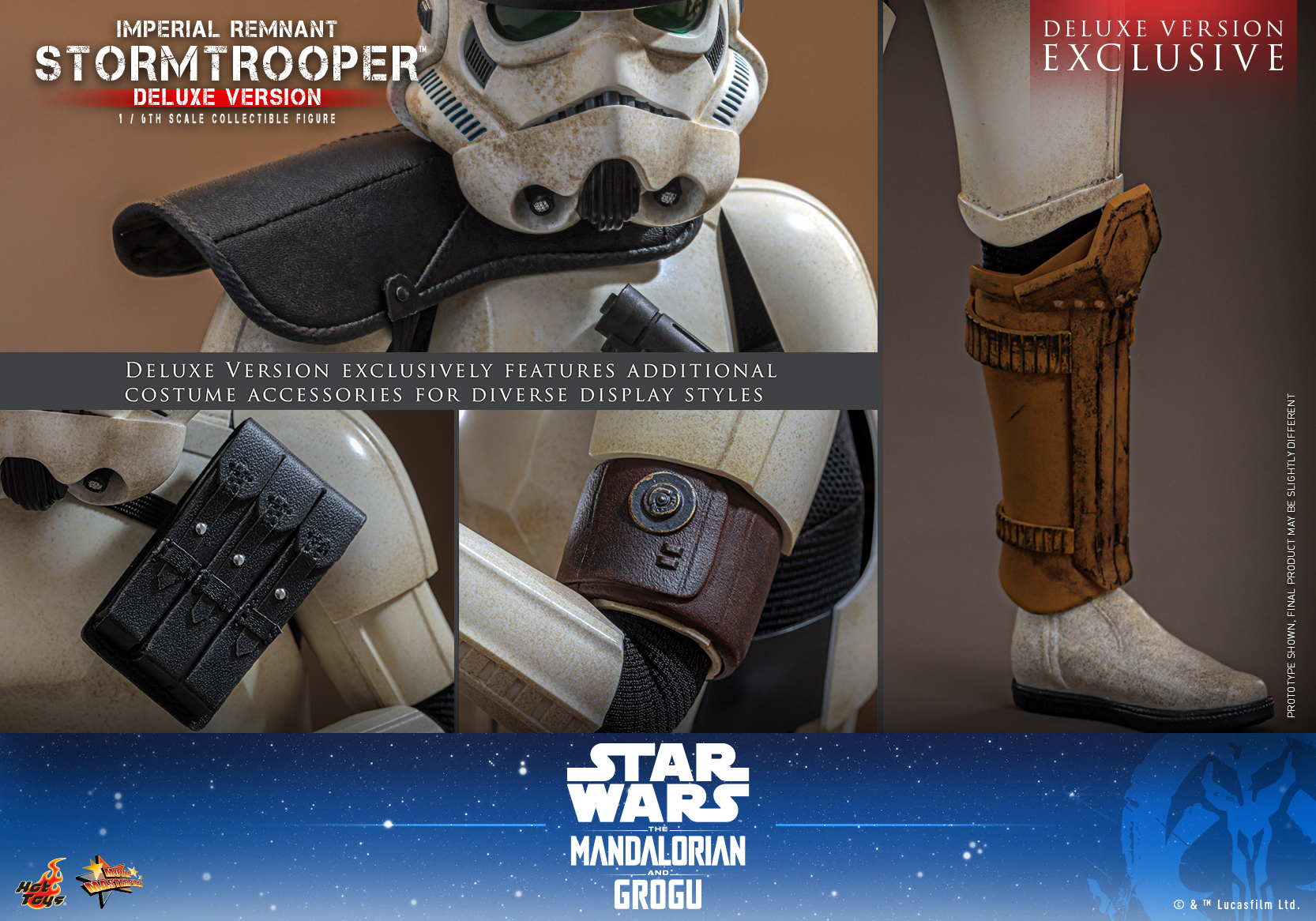 Star Wars: The Mandalorian & Grogu MMS837 Imperial Remnant Stormtrooper (Deluxe Ver.) 1/6th Scale Collectible Figure Gallery Image 16