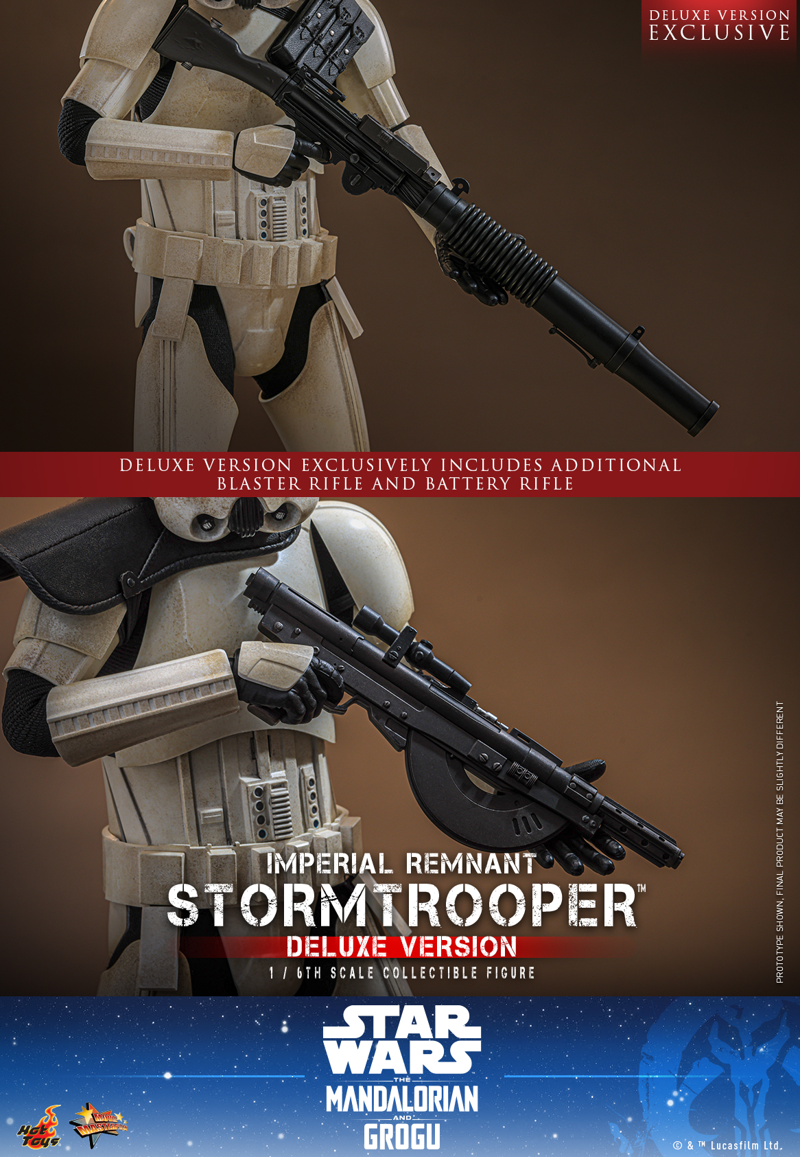 Star Wars: The Mandalorian & Grogu MMS837 Imperial Remnant Stormtrooper (Deluxe Ver.) 1/6th Scale Collectible Figure Gallery Image 17